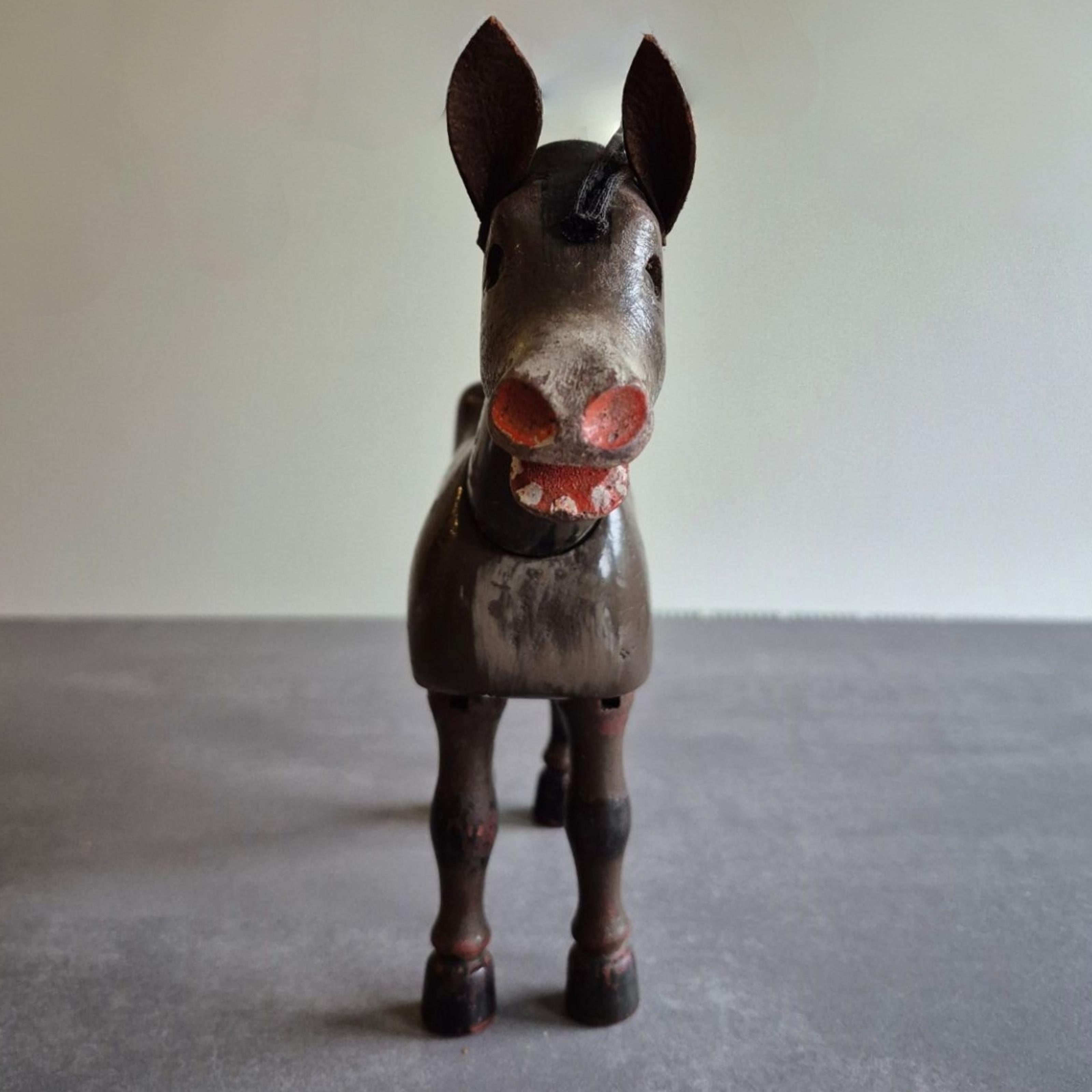Fatto a mano Set di due animali in legno della serie 