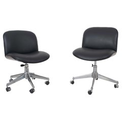 Set of Two Ico Parisi Desk Chairs for MIM Roma, 1960s