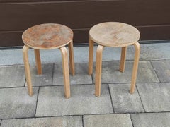 Set of Two IKEA Frosta Bentwood Stool 1990s