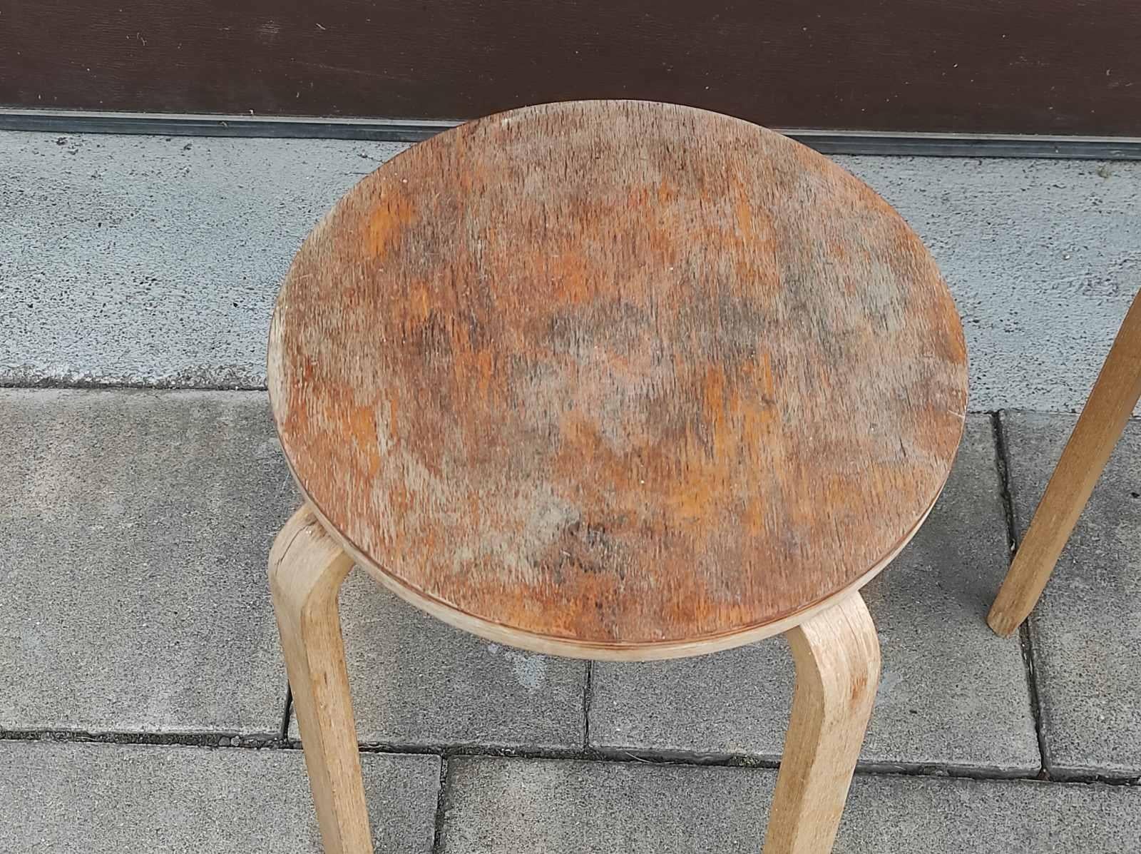 Set aus zwei IKEA Frosta-Hockern aus Bugholz, 1990er Jahre (Ende des 20. Jahrhunderts)
