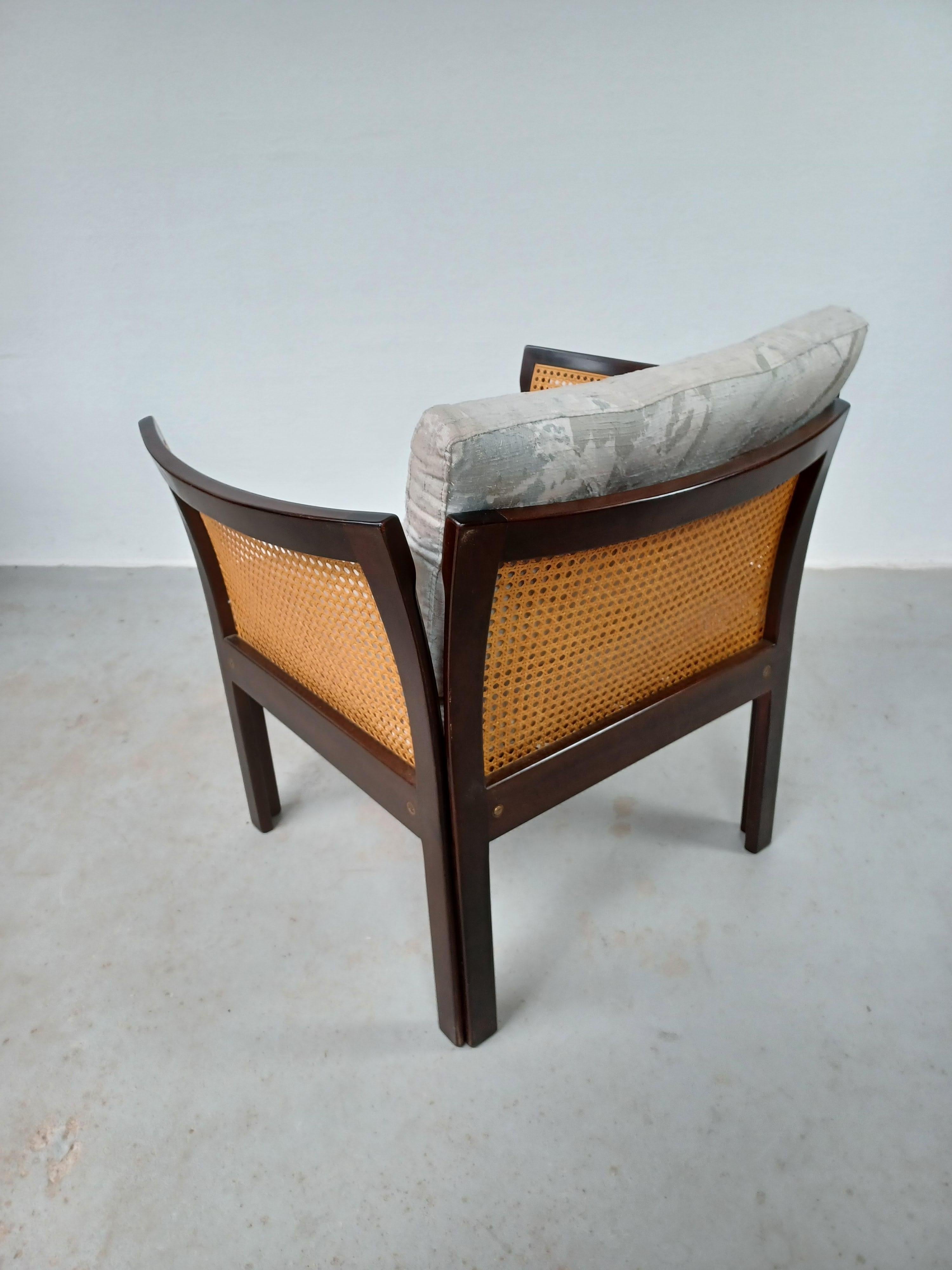 Ensemble de deux fauteuils Plexus danois en acajou Illum Vikkelso de CFC Silkeborg en vente 1