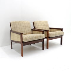 Ensemble de deux chaises "Capella" d'Illum Wikkelsø en bois de rose, 1950