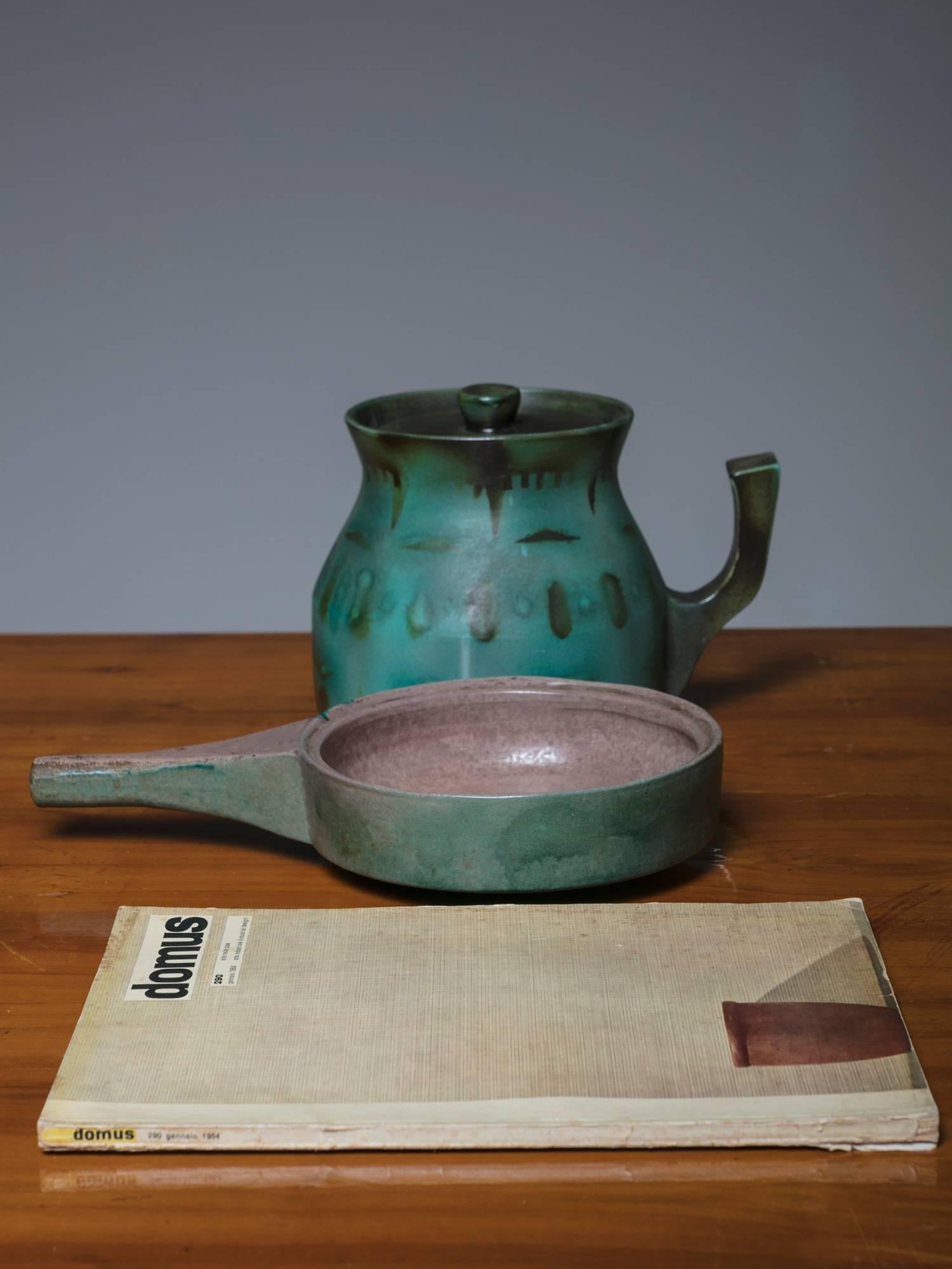 Ensemble de deux pièces en céramique fabriquées à Faenza, Italie, années 1970 Bon état - En vente à Milan, IT
