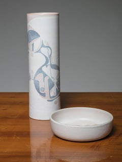 Set of Two Ceramic Pieces, Italy, 1970s