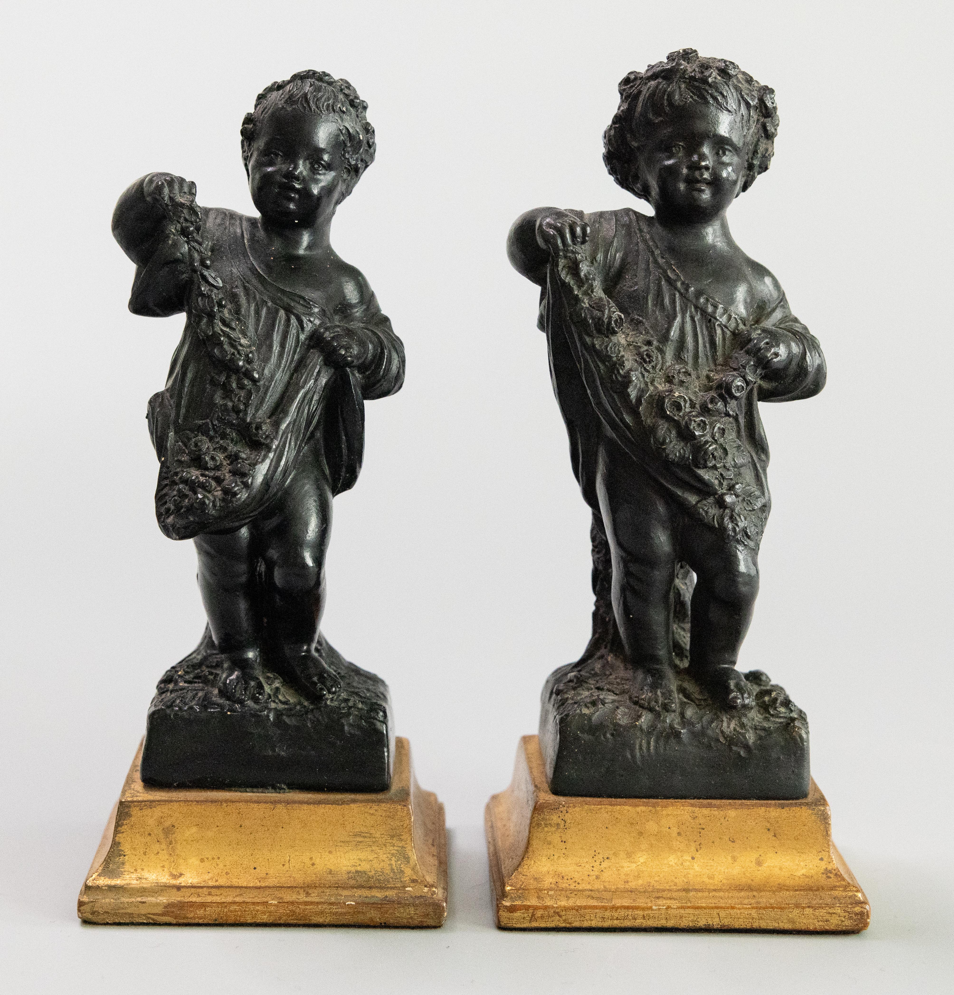 Set di due putti putti italiani di Borghese, circa 1930 in vendita 4