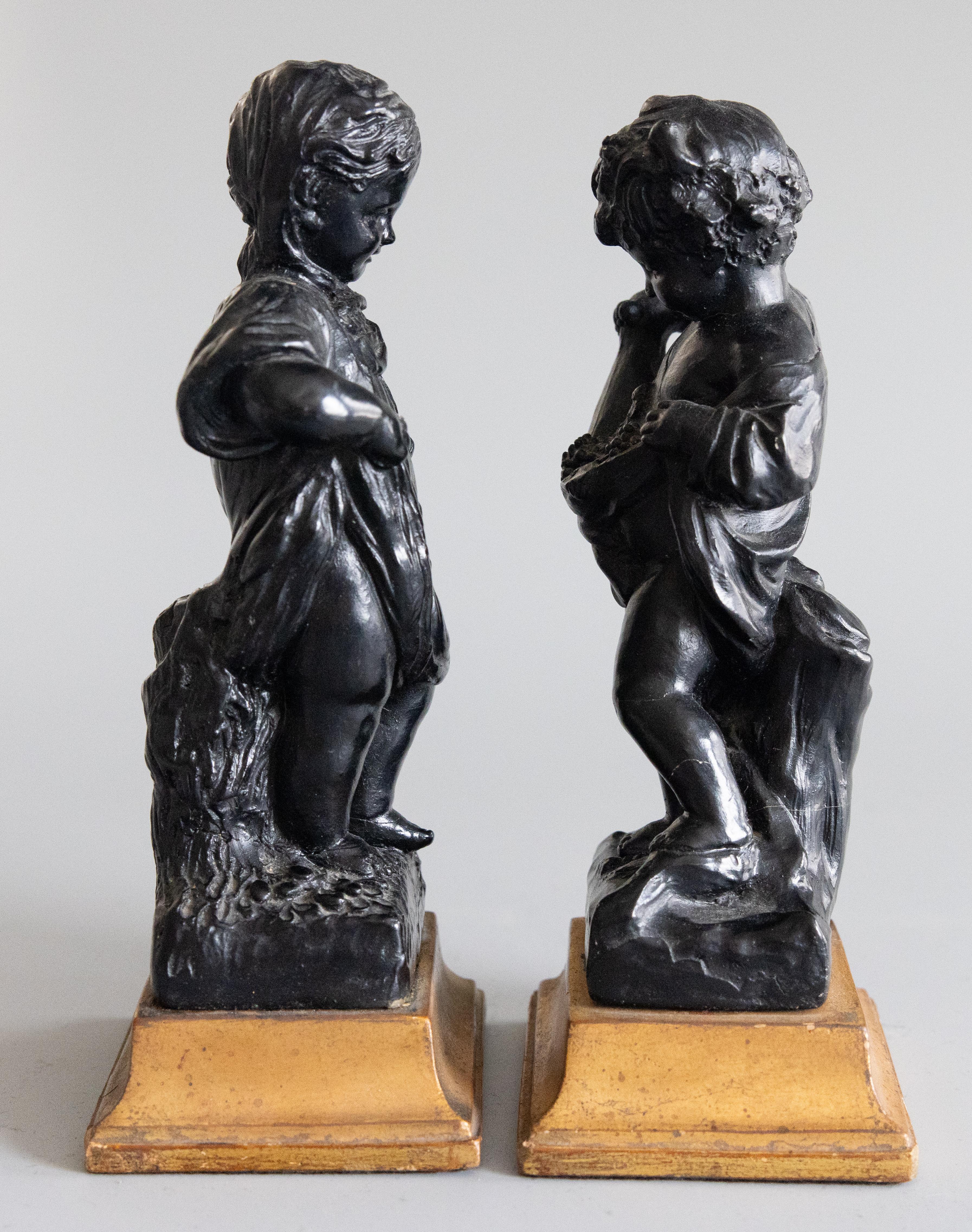 Metà XX secolo Set di due putti putti italiani di Borghese, circa 1930 in vendita