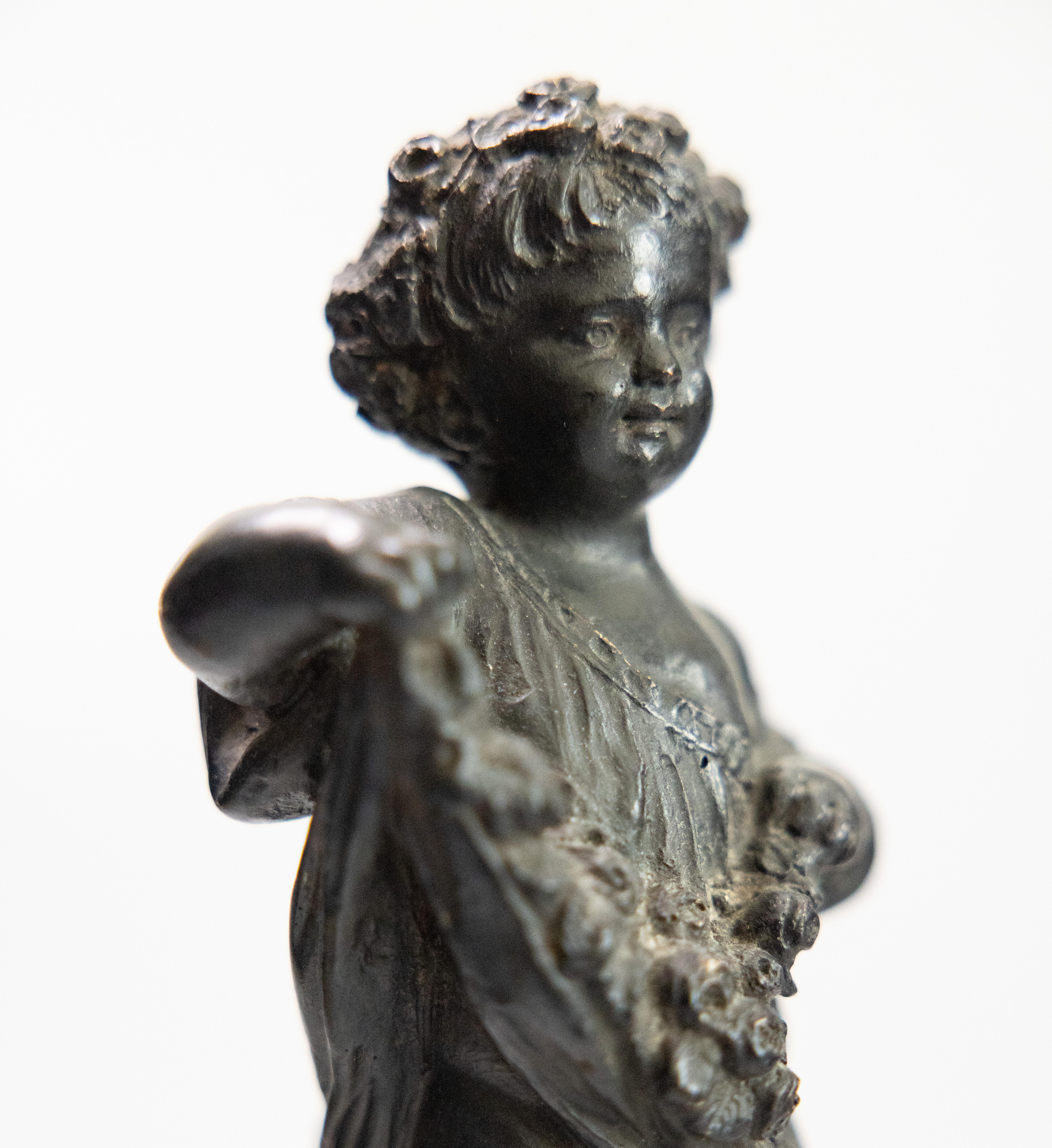 Intonaco Set di due putti putti italiani di Borghese, circa 1930 in vendita