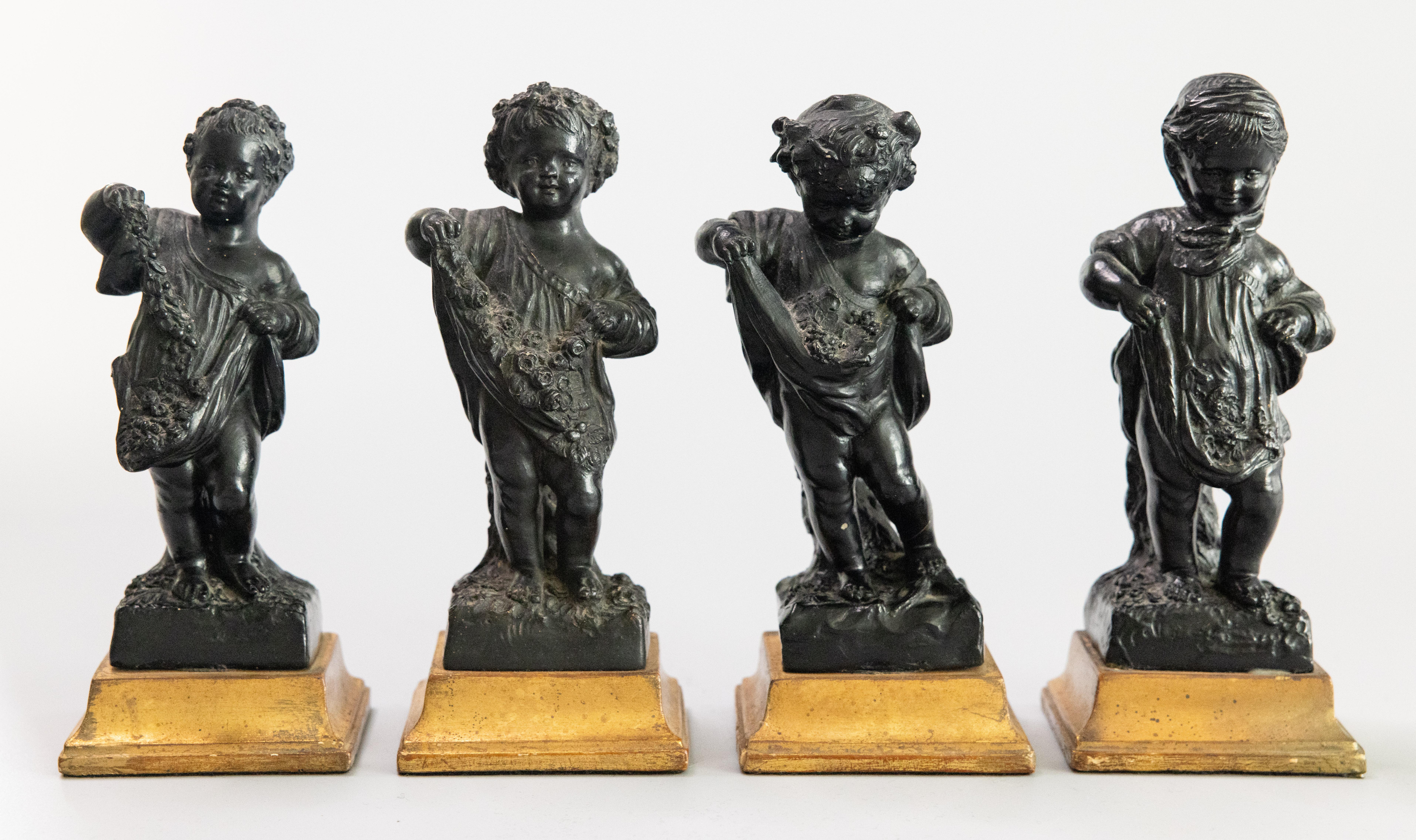 Set di due putti putti italiani di Borghese, circa 1930 in vendita 2