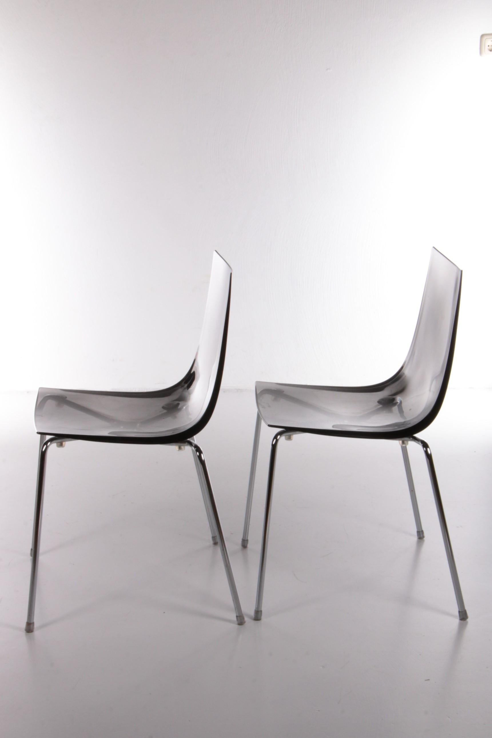 Late 20th Century Set of Two Italian Dining Room Chairs by Roberto Foschia, 2007