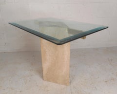 Set of Two Italian Mid-Century Modern Marble Base Artedi Tables