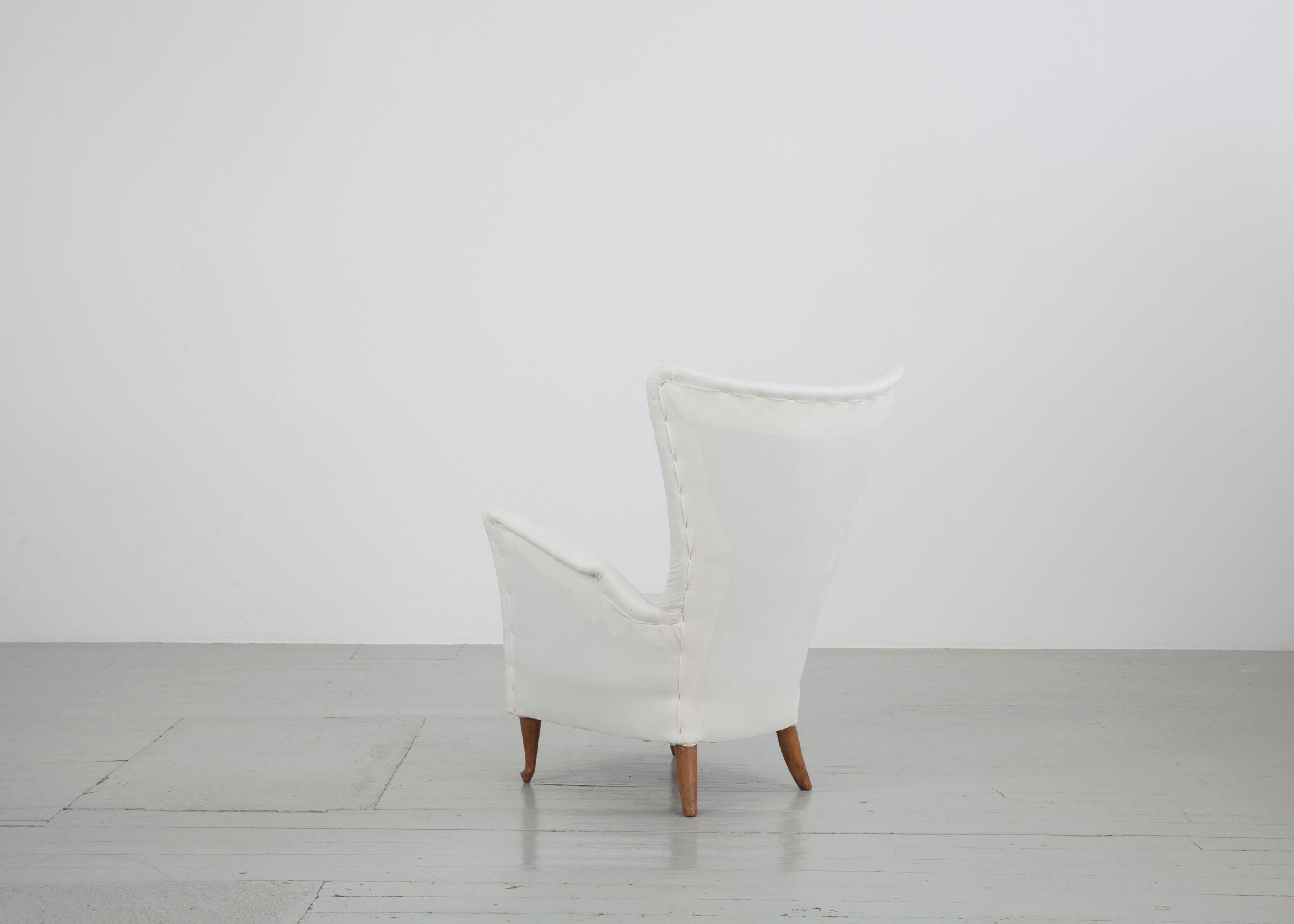 Ensemble de deux fauteuils italiens Ponti Stile d'Italie, années 1950 en vente 1