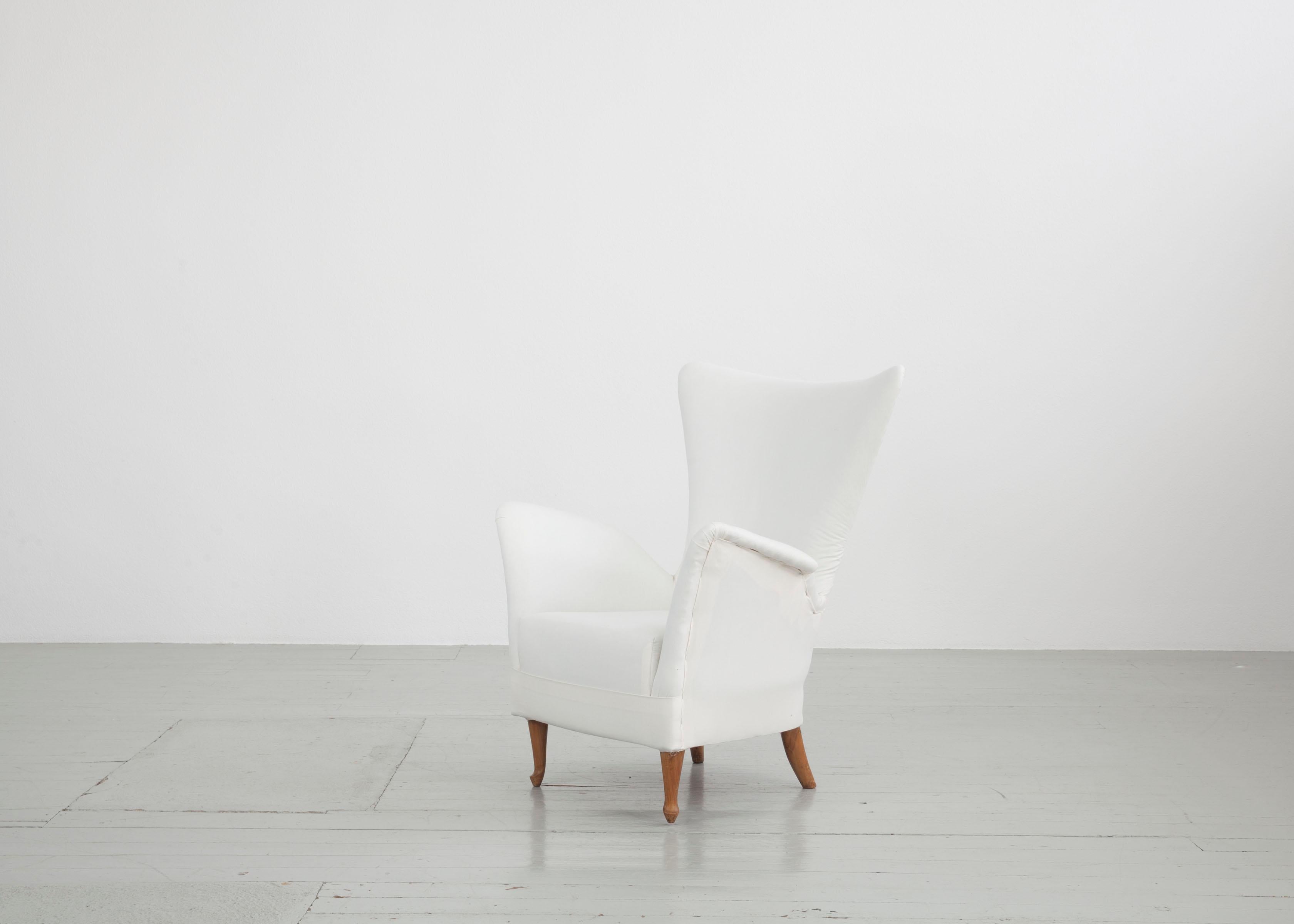 Ensemble de deux fauteuils italiens Ponti Stile d'Italie, années 1950 en vente 3