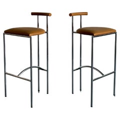 Set of Two Italian Postmodern 'Tokyo' Barstools, Rodney Kinsman for Bieffeplast