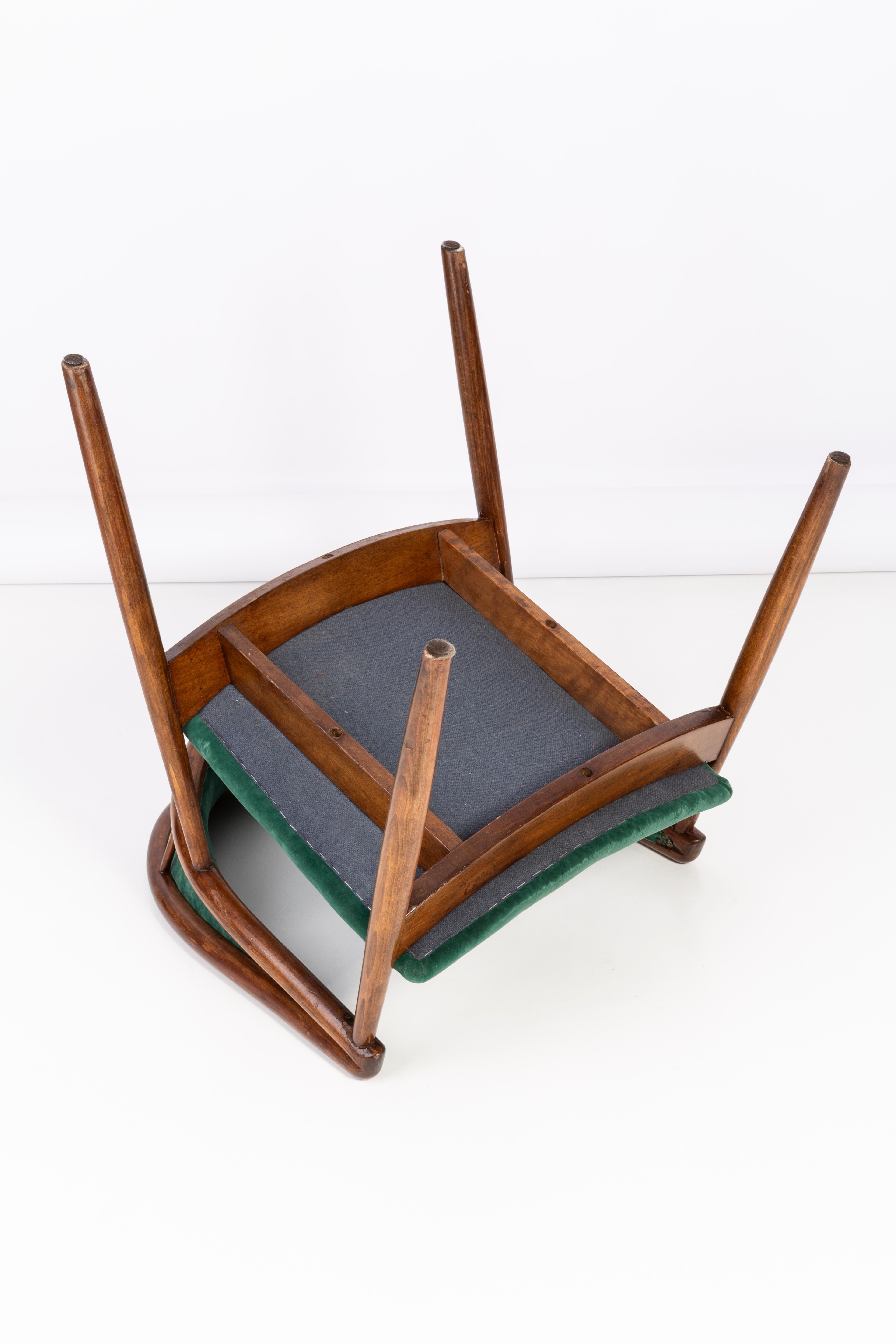Ensemble de deux fauteuils en hêtre courbé James Mont, vert foncé, type B-3300, années 1960 en vente 6