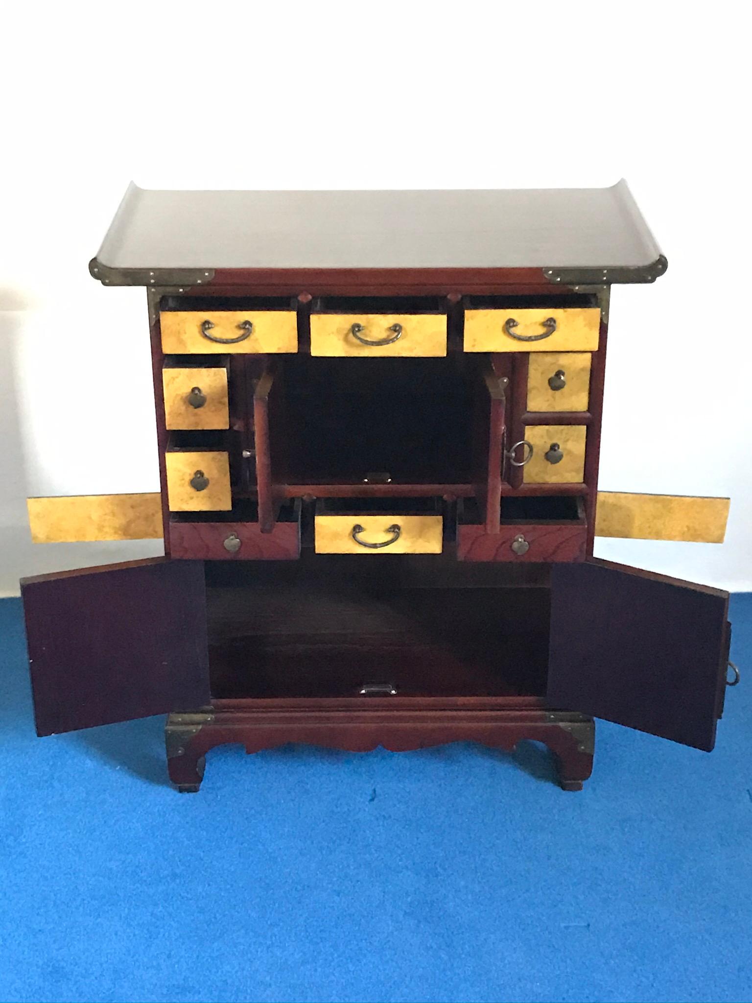 Mid-Century Modern Set of Two Japonese Cases, 
