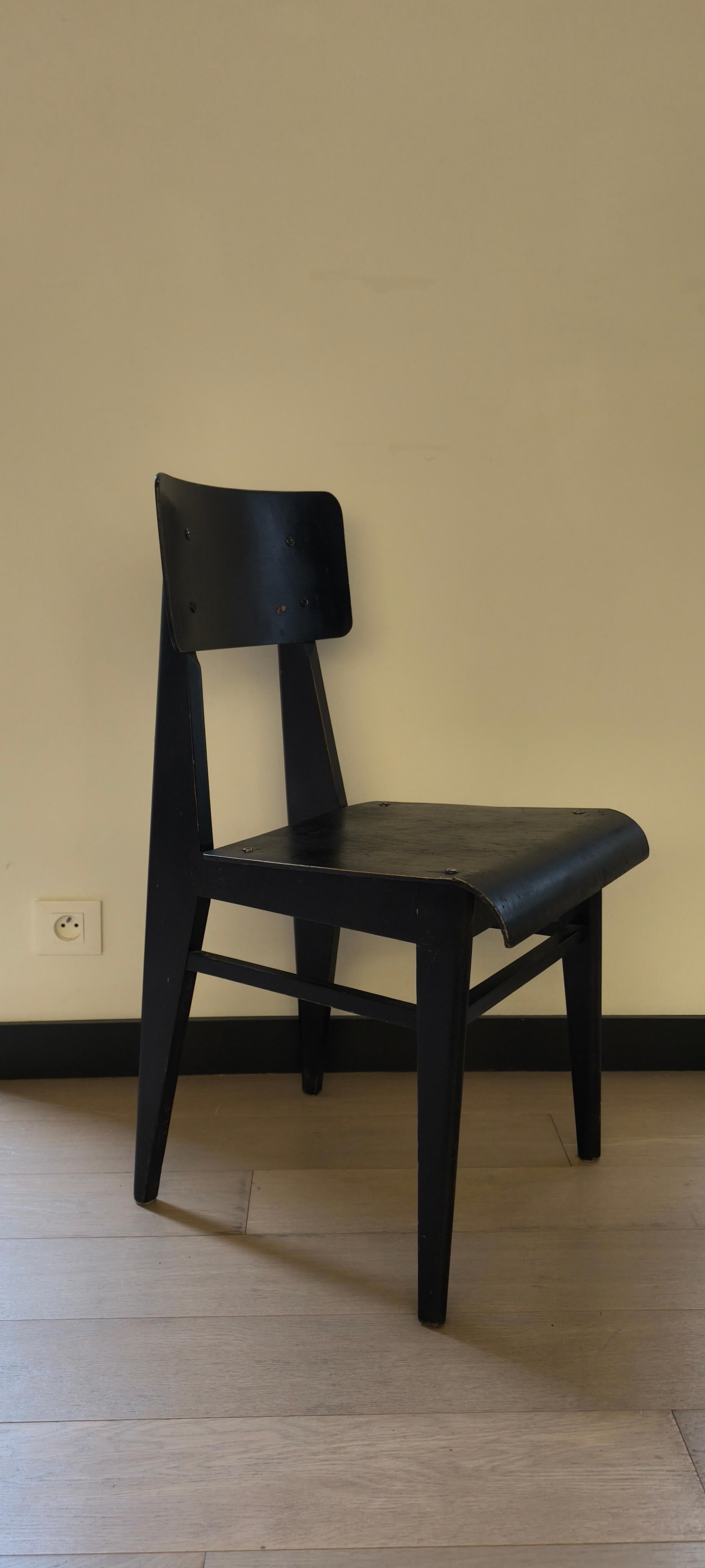Set di due sedie Jean Prouvé - Vauconsant in vendita 14