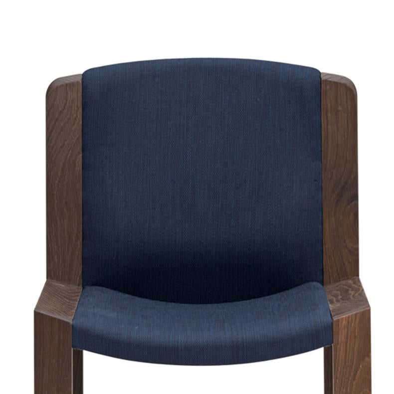 Danish Set of Two Joe Colombo 'Chair 300' Wood and Kvadrat Fabric by Karakter For Sale