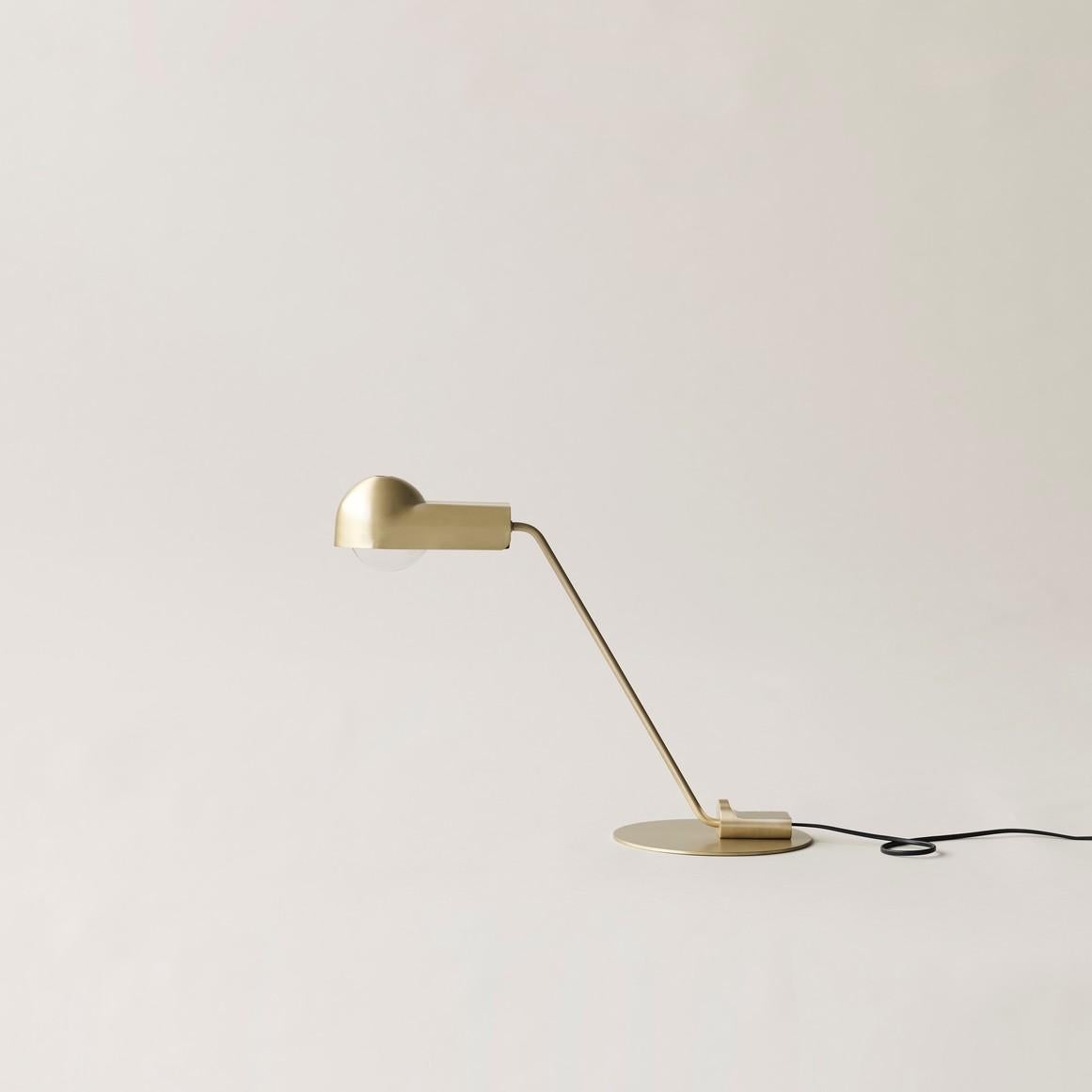 Set of Two Joe Colombo 'Domo' Brass Table Lamps by Karakter 1