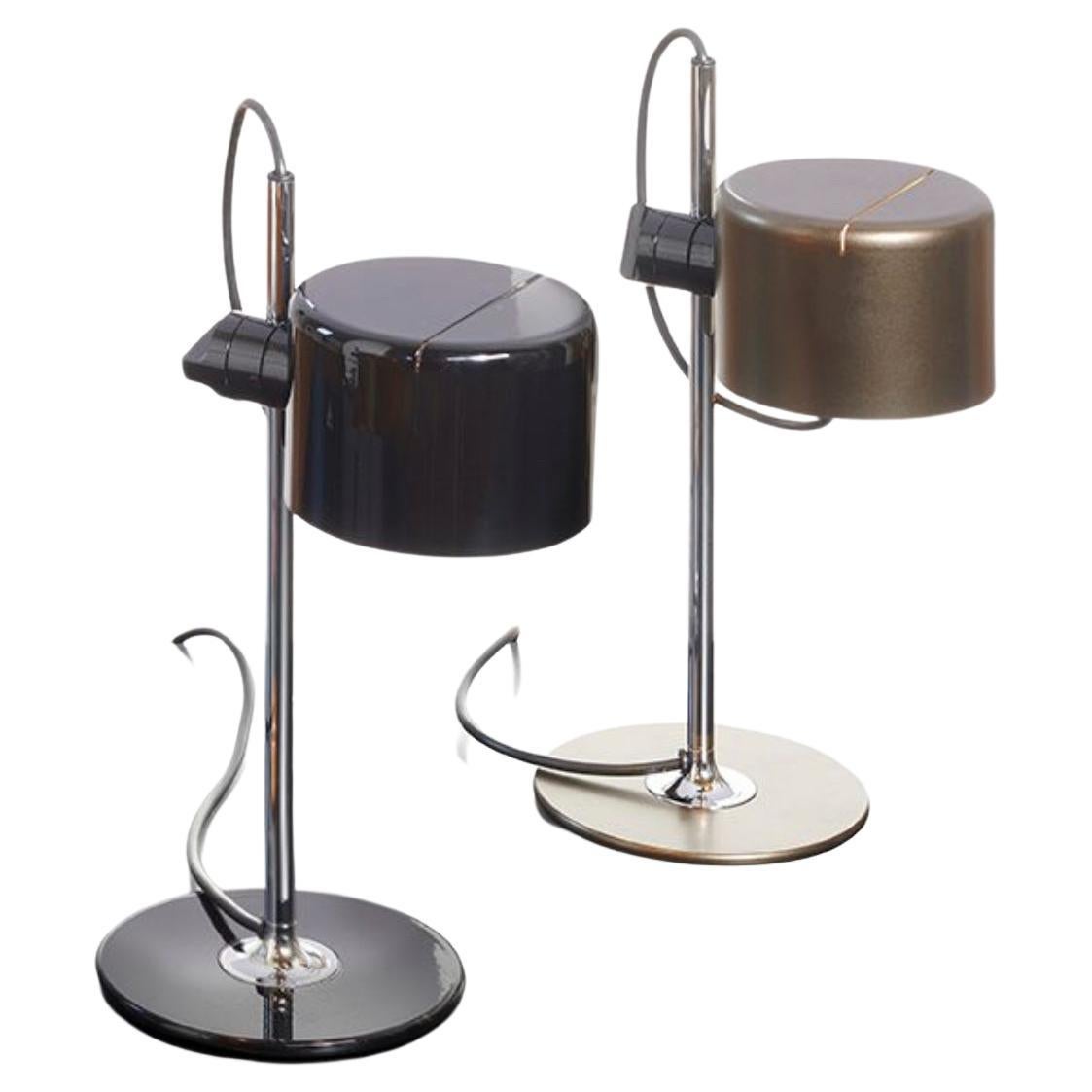 Set of Two Joe Colombo Mini Coupe Table Lamps by Oluce For Sale