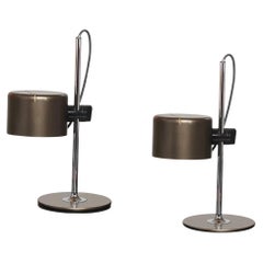 Set of Two Joe Colombo Mini Coupe Table Lamps by Oluce