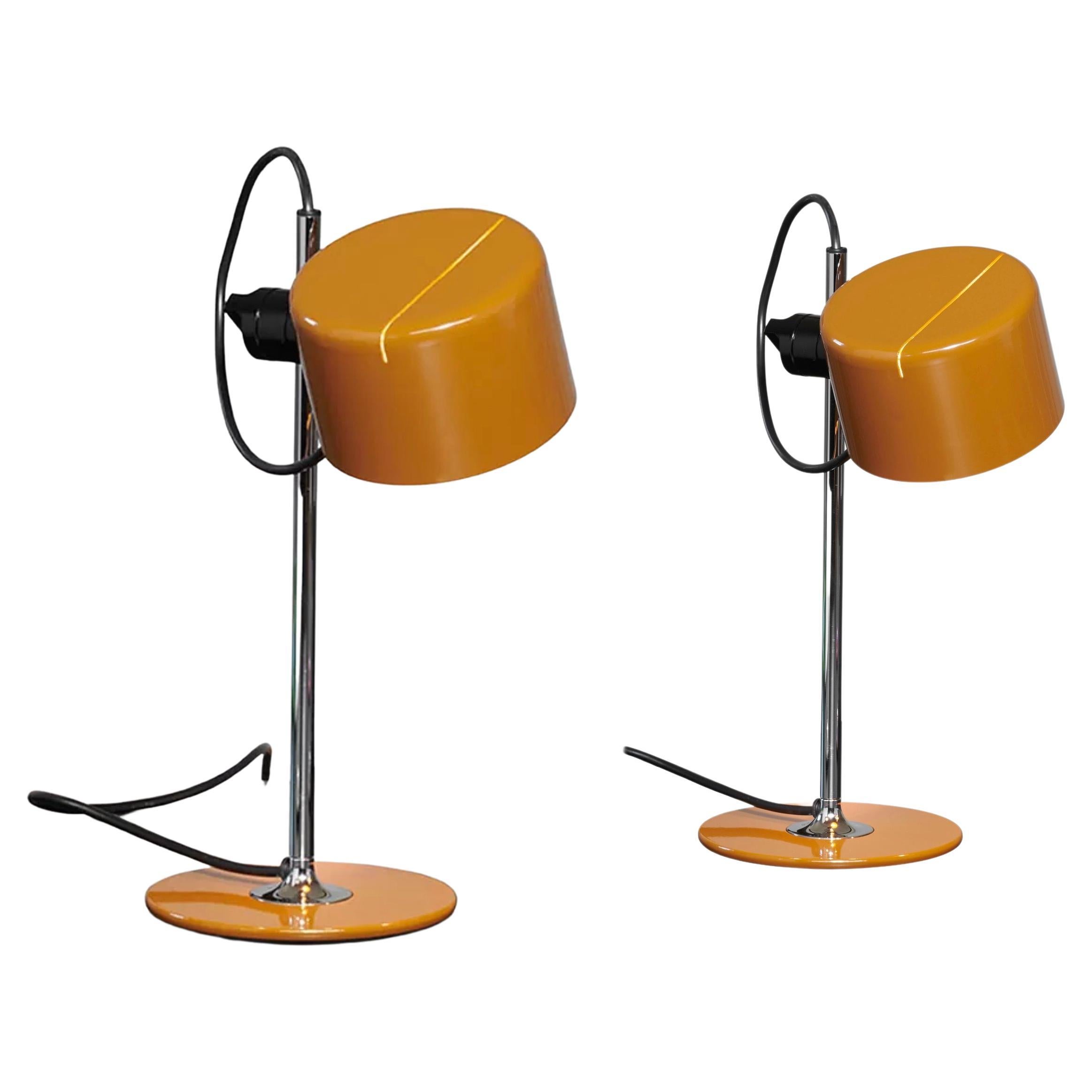 Ensemble de deux lampes de bureau mini-coupé Joe Colombo par Oluce