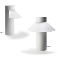 Set of Two Joe Colombo 'Riscio' Steel Table Lamps by Karakter