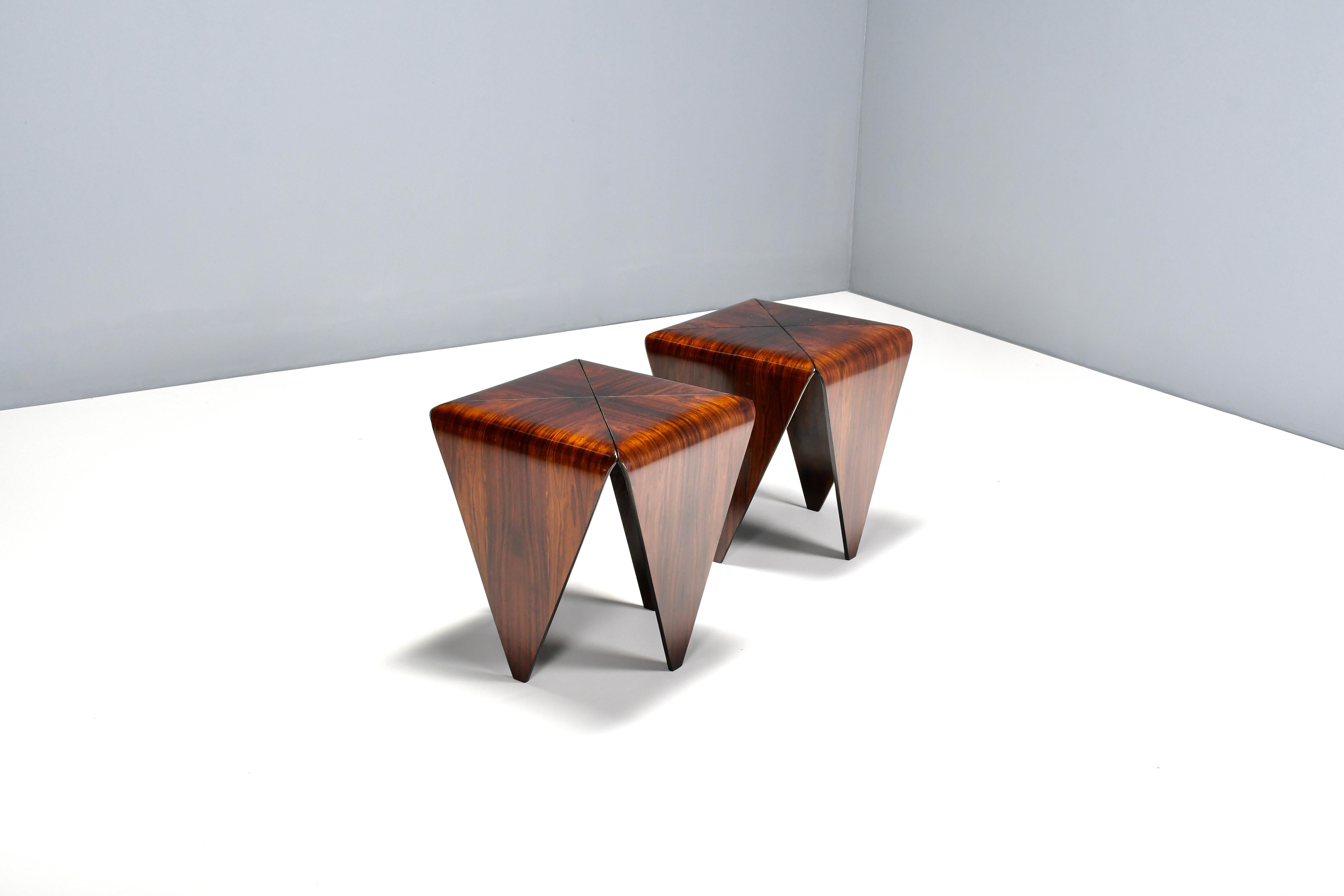 Mid-Century Modern Set of Two Jorge Zalszupin Petalas Tables by L’atelier, Brazil, 1959