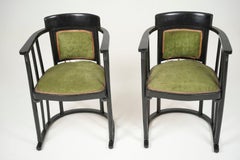 Lot de deux chaises Josef Hoffmann n° 406 « Fledermaus », réalisées pour Jacob et Josef Kohn dans les années 1900