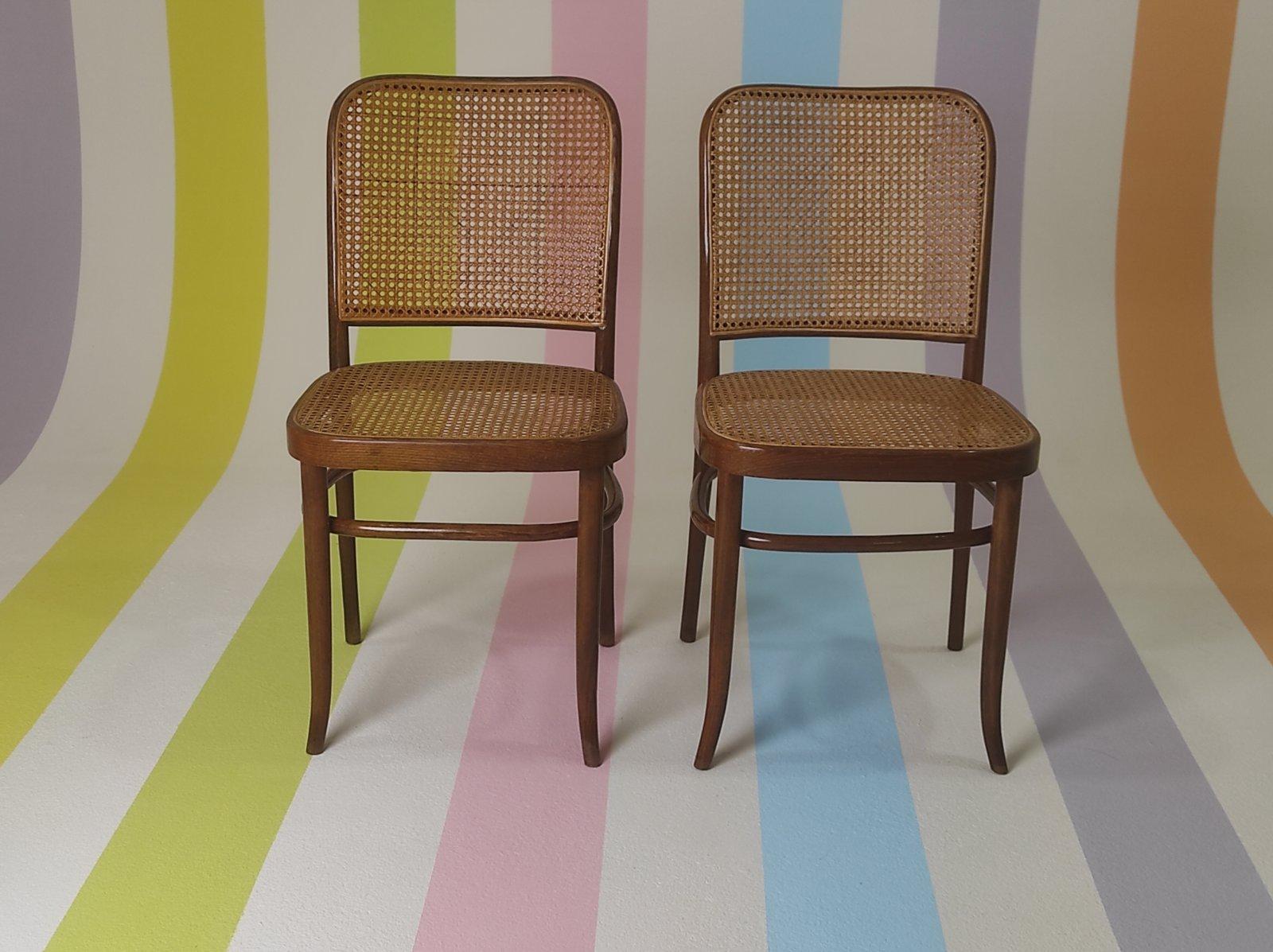 Josef Hoffmann Stühle Prag 811 Slowenien 1950er Jahre