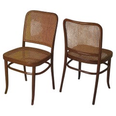 Ensemble de deux chaises Josef Hoffmann 811 1950s