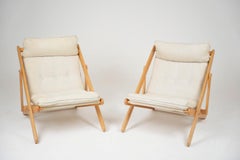 Set Of Two Kon Tiki Folding Longue Chair By Gillis Lundgren For IKEA 1970s