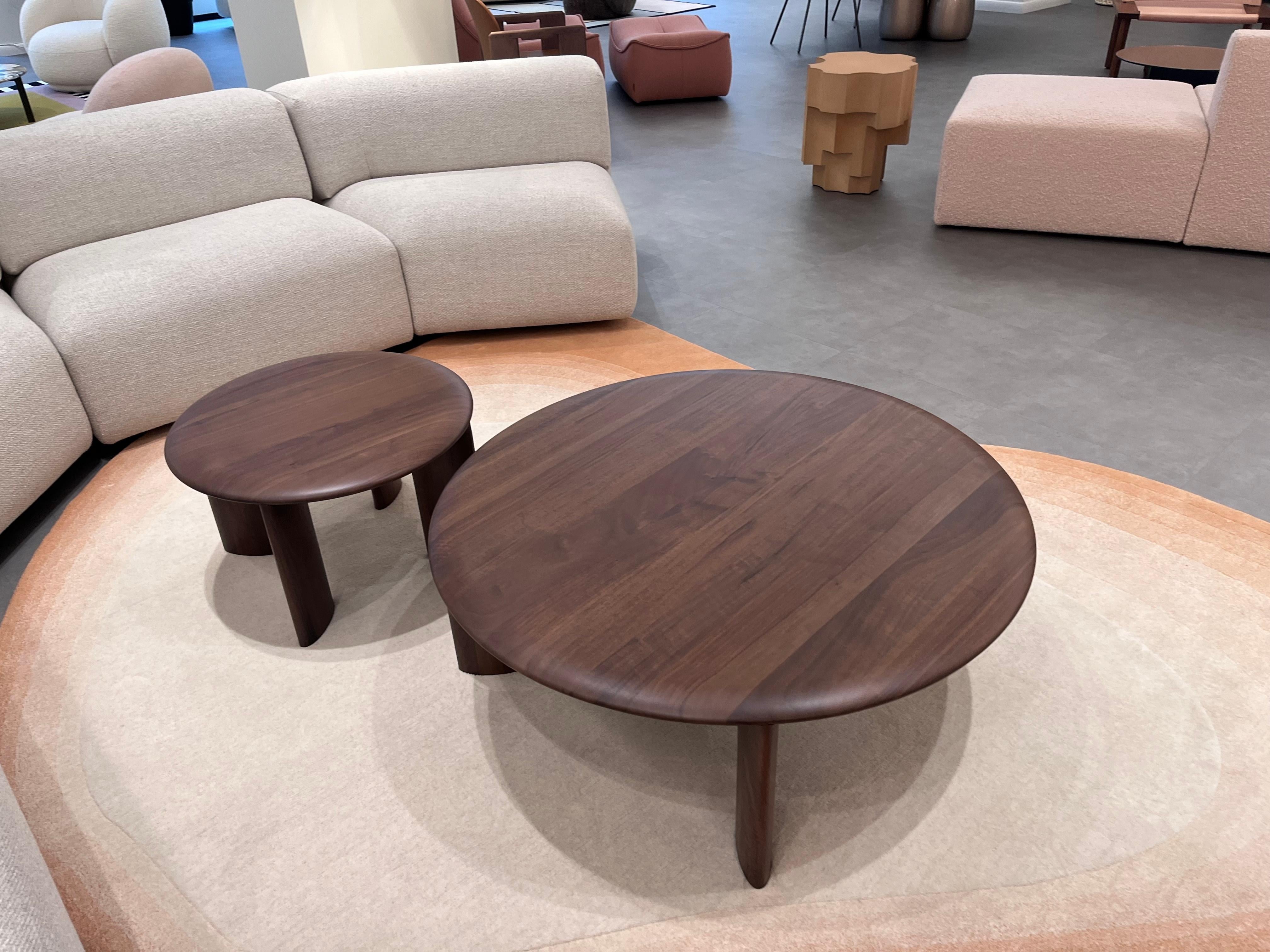 IO WALNUT COFFEE TABLE 1000MM & IO WALNUT SIDE TABLE

Designed in 2020 by Lars Beller Fejtland, the IO COFFEE TABLE is a mid-sized coffee table from the IO COLLECTION — a standout, well-constructed centerpiece with generous curves and a soothing