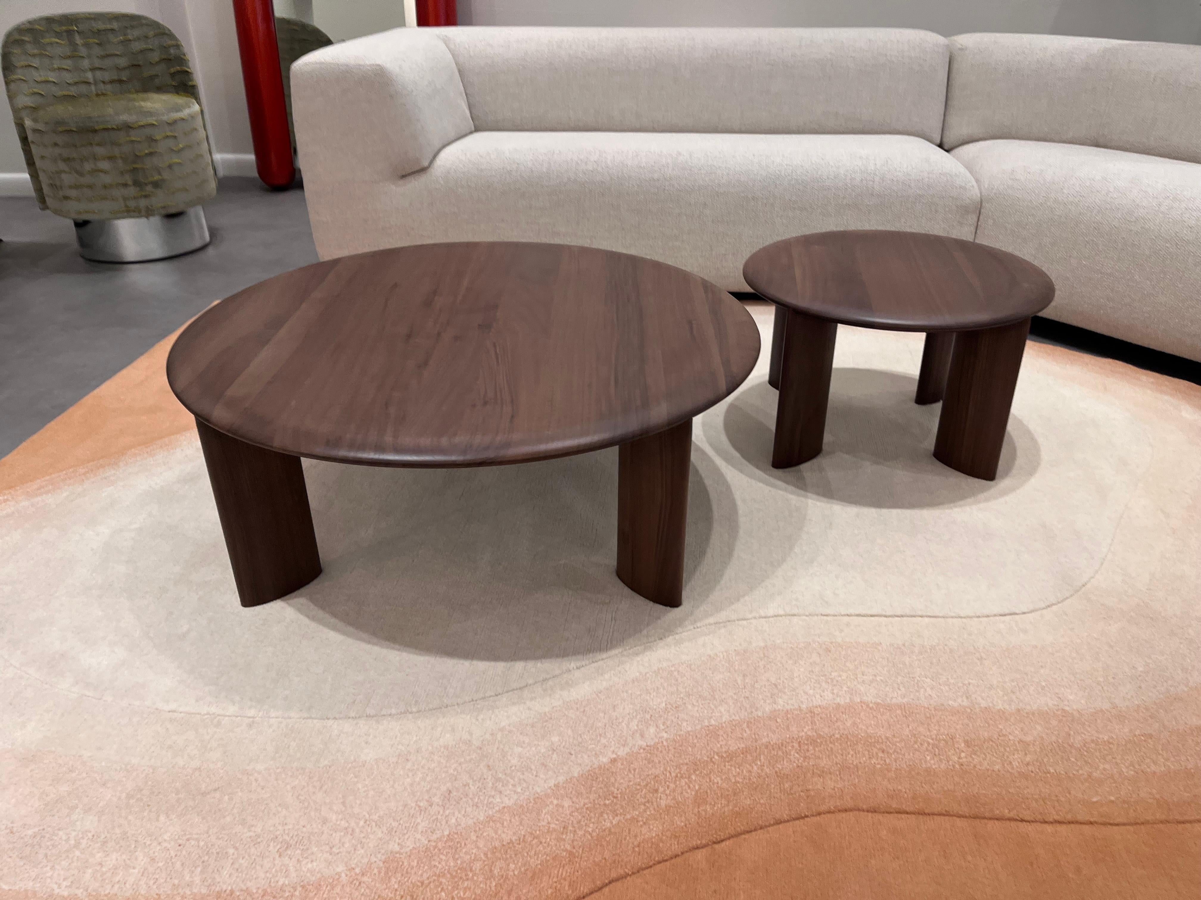 European Set of Two L. Ercolani  Walnut IO Coffee Tables by Lars Beller Fjetland in STOCK For Sale