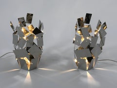 Set aus zwei La Stanza Dello Scrocco Tischleuchten von Mario Trimarchi für Alessi