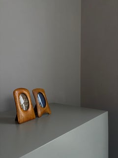 Set di due cornici laccate in stile Art Nouveau, anni '30