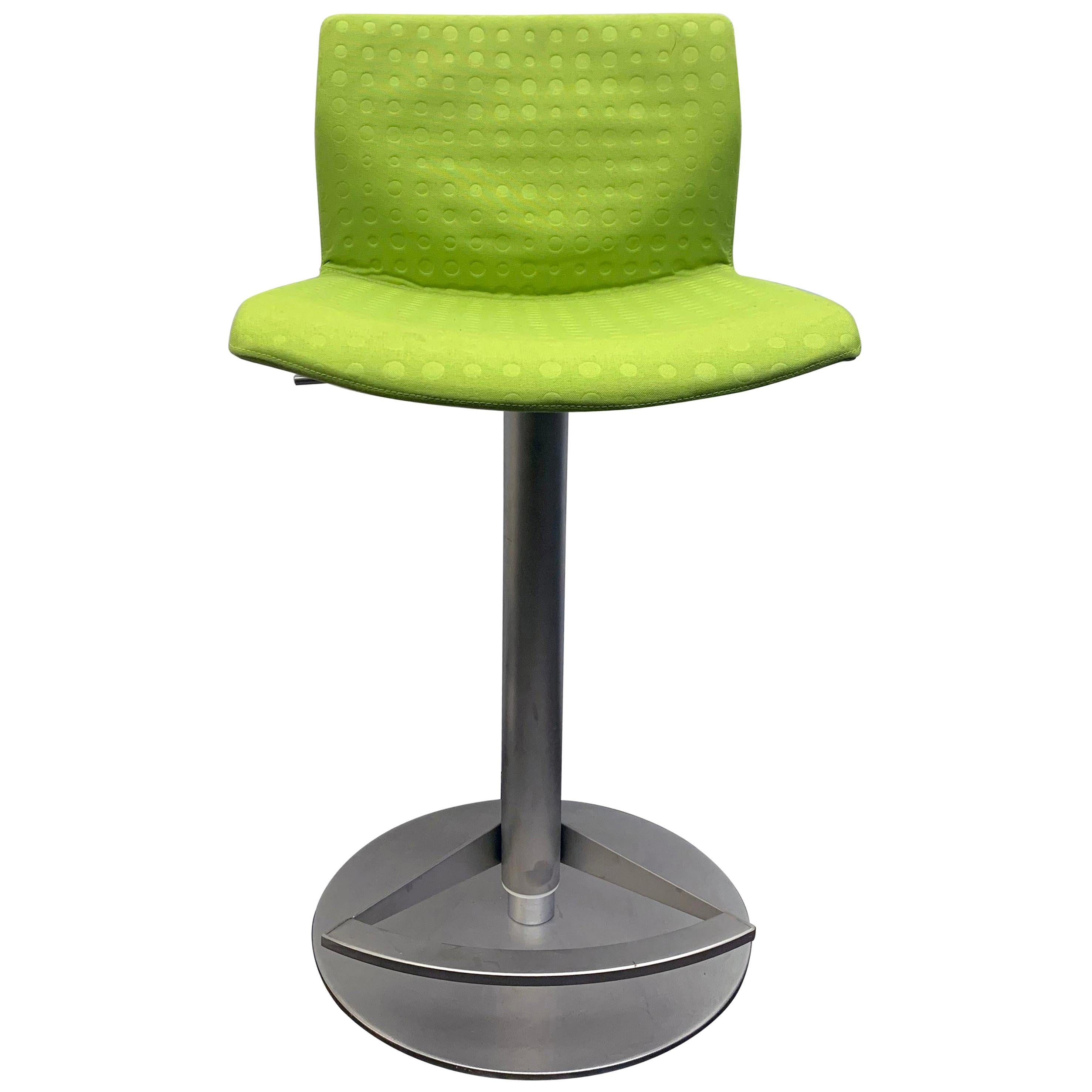 ONE LaPalma Kai Green Adjustable and Swivel Stools in STOCK For Sale