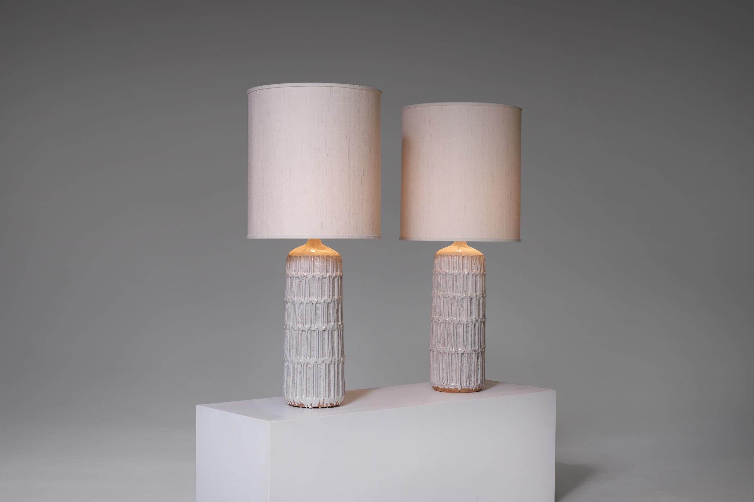 Set of Two Large Bitossi Table Lamps, Italy 1960’s 2