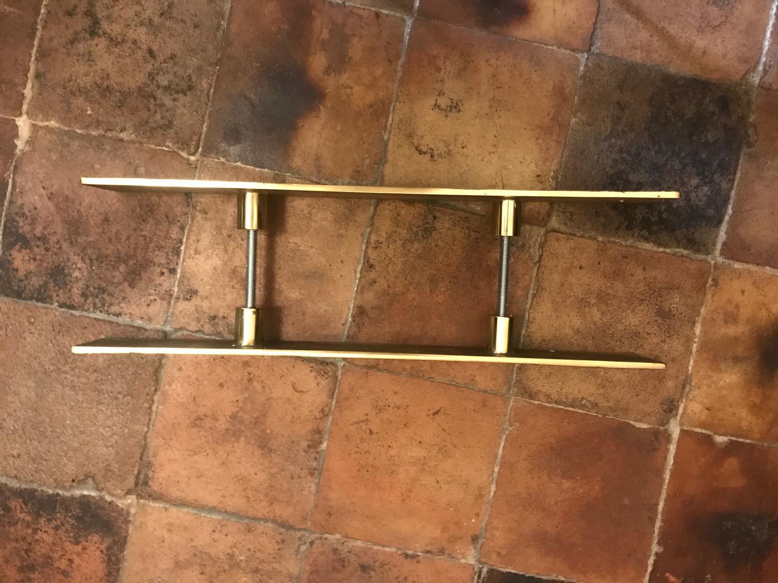 Set of Two Large Bronze Door Handles, 1970s For Sale 7