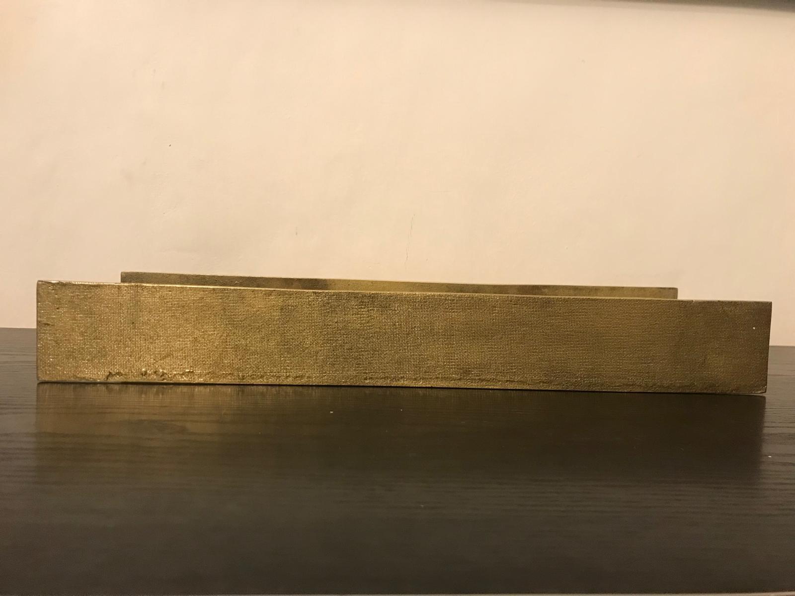 Set of Two Large Bronze Door Handles, 1970s In Good Condition For Sale In Catania, IT