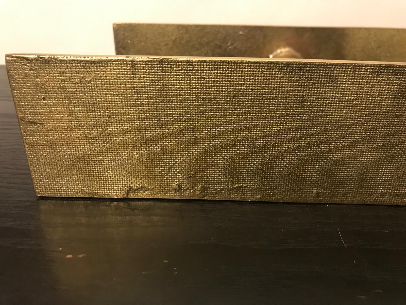 Set of Two Large Bronze Door Handles, 1970s For Sale 1