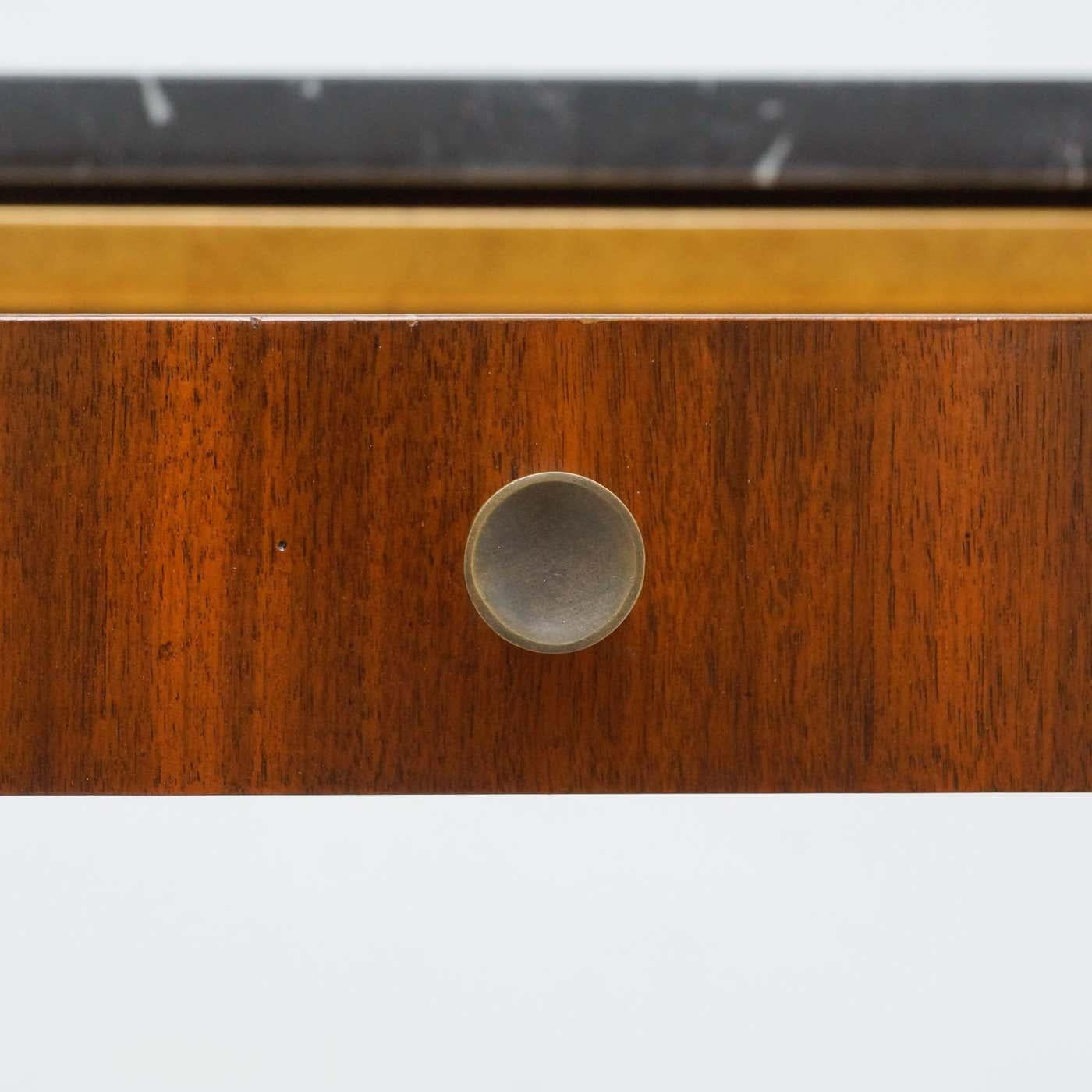 Set of Two Large Contemporary Side Tables in Wood and Marble For Sale 10