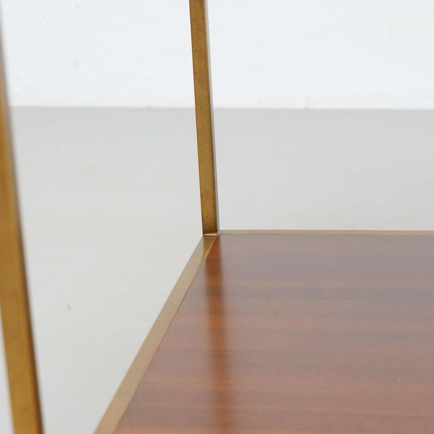 Set of Two Large Contemporary Side Tables in Wood and Marble For Sale 14