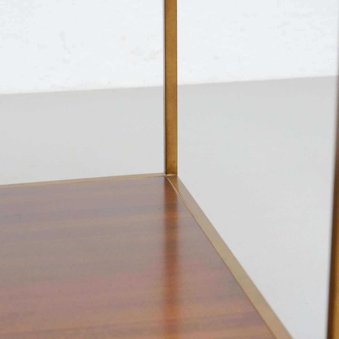 Set of Two Large Contemporary Side Tables in Wood and Marble For Sale 15