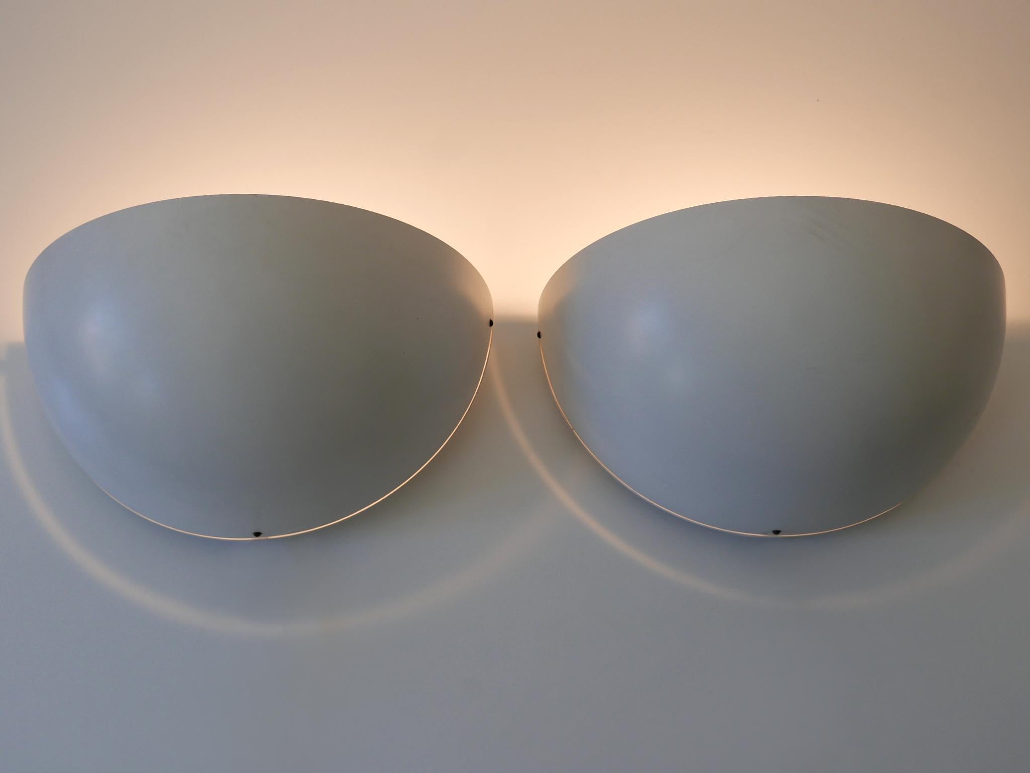 Set of Two Large Minimalistic Mid-Century Modern Sconces Germany 1960s For Sale 6
