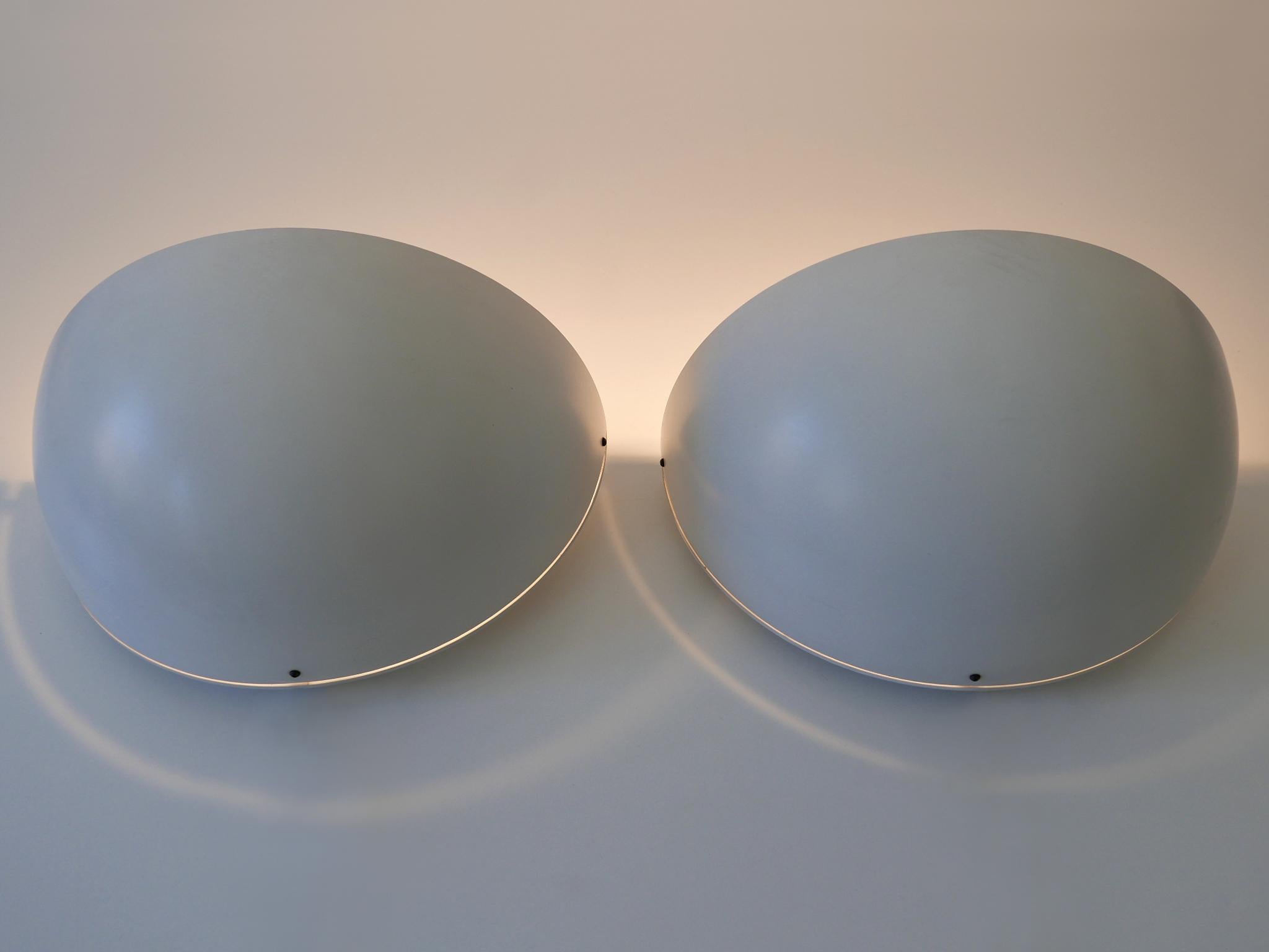 Set of Two Large Minimalistic Mid-Century Modern Sconces Germany 1960s For Sale 7