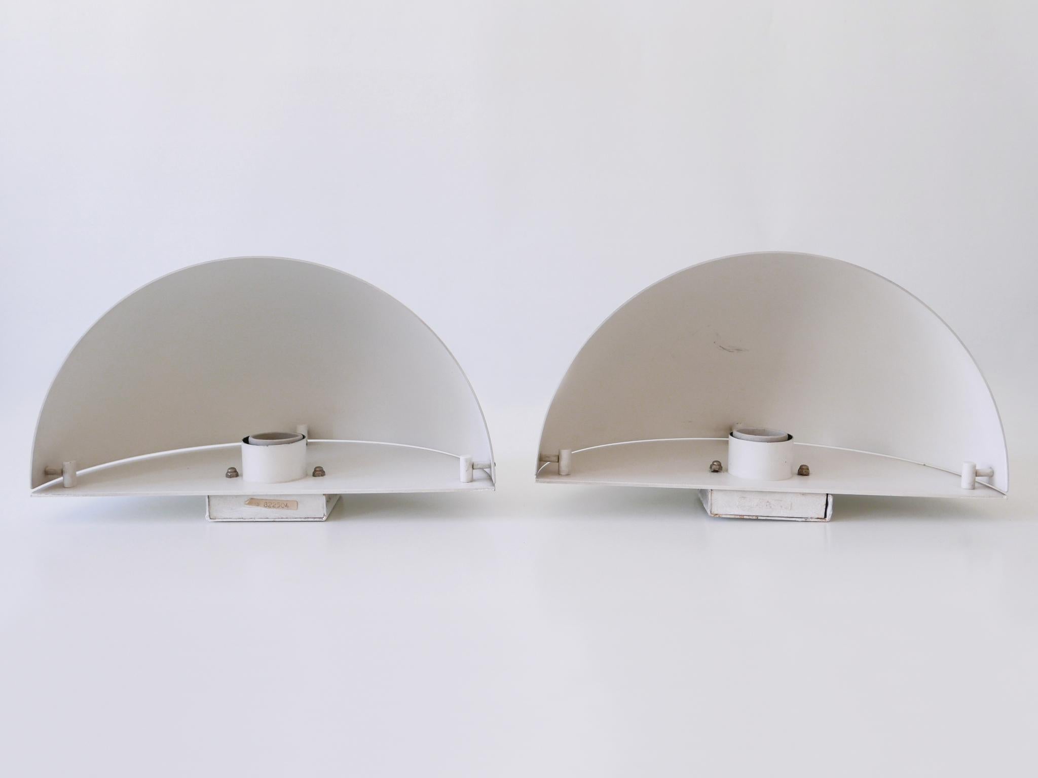 Set of Two Large Minimalistic Mid-Century Modern Sconces Germany 1960s For Sale 12