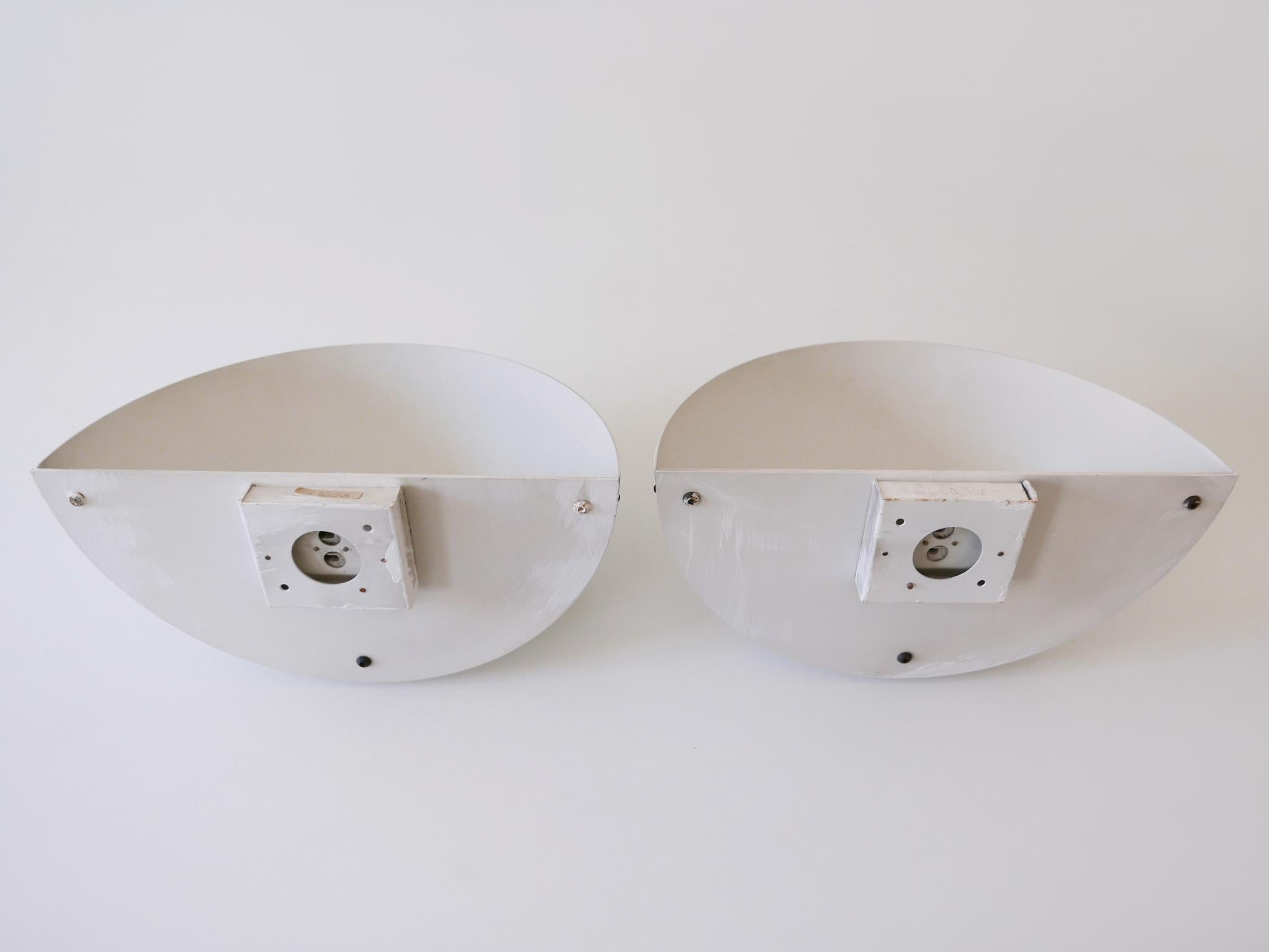 Set of Two Large Minimalistic Mid-Century Modern Sconces Germany 1960s For Sale 14