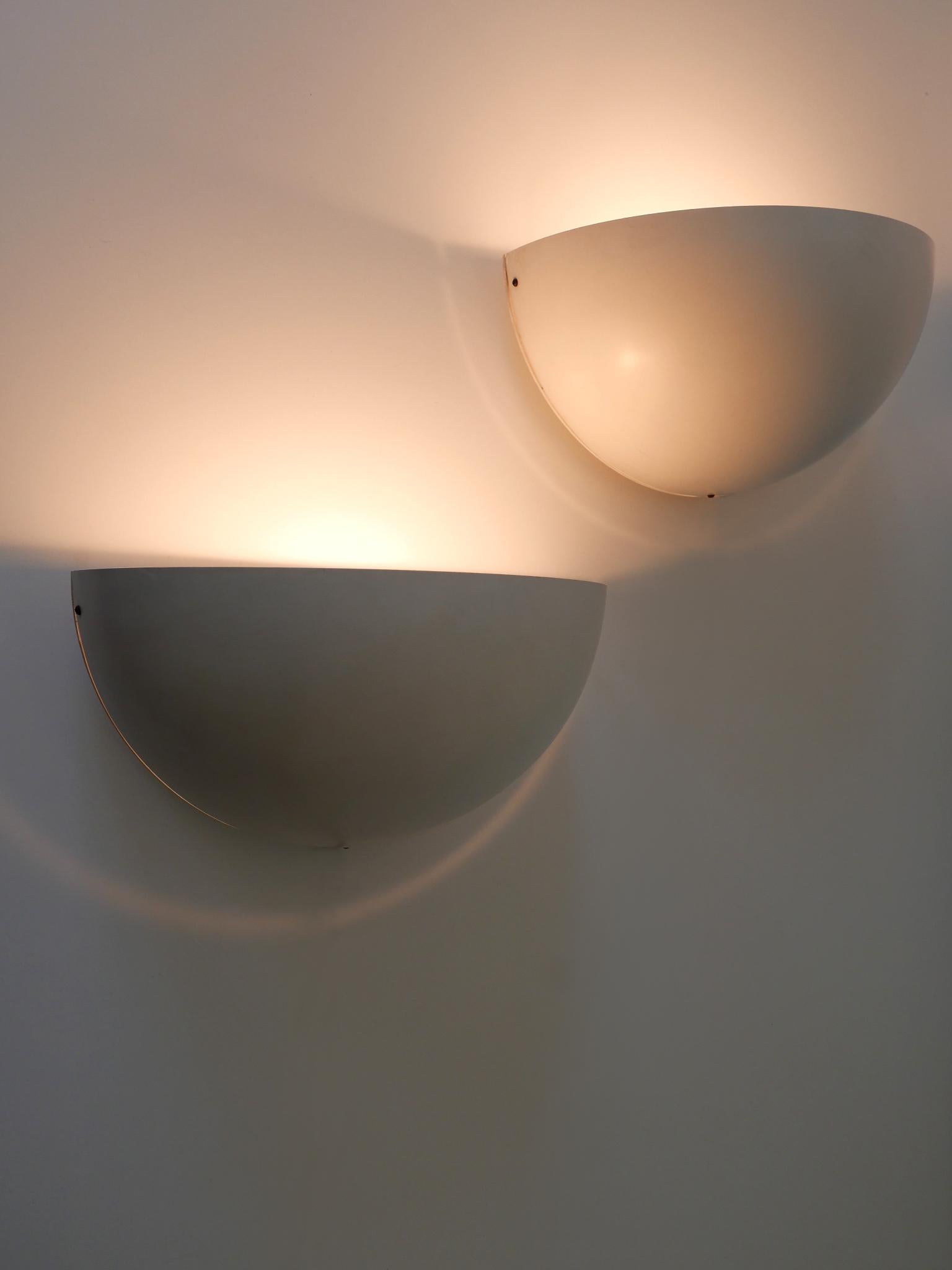 Set of Two Large Minimalistic Mid-Century Modern Sconces Germany 1960s For Sale 1