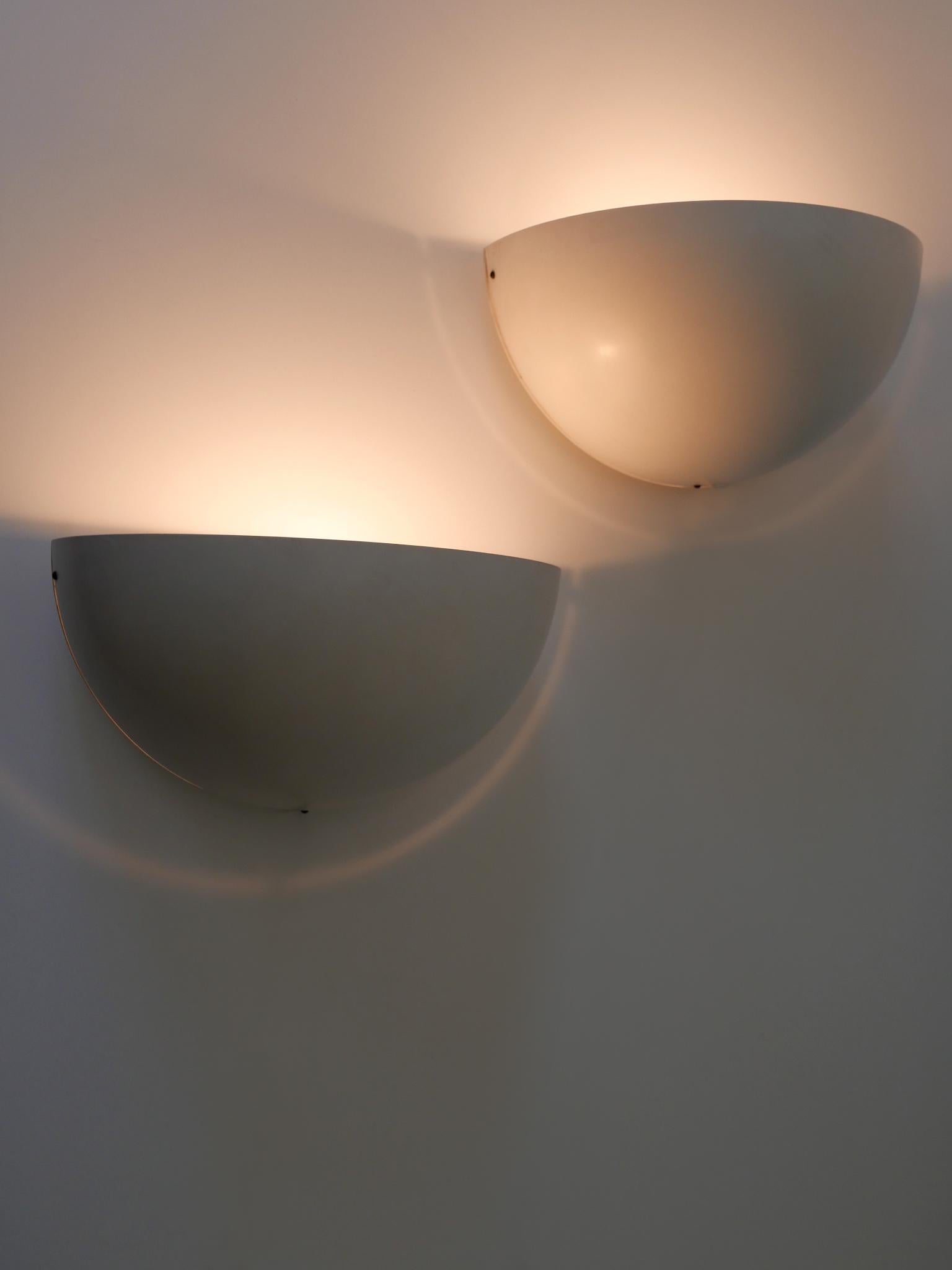 Set of Two Large Minimalistic Mid-Century Modern Sconces Germany 1960s For Sale 2