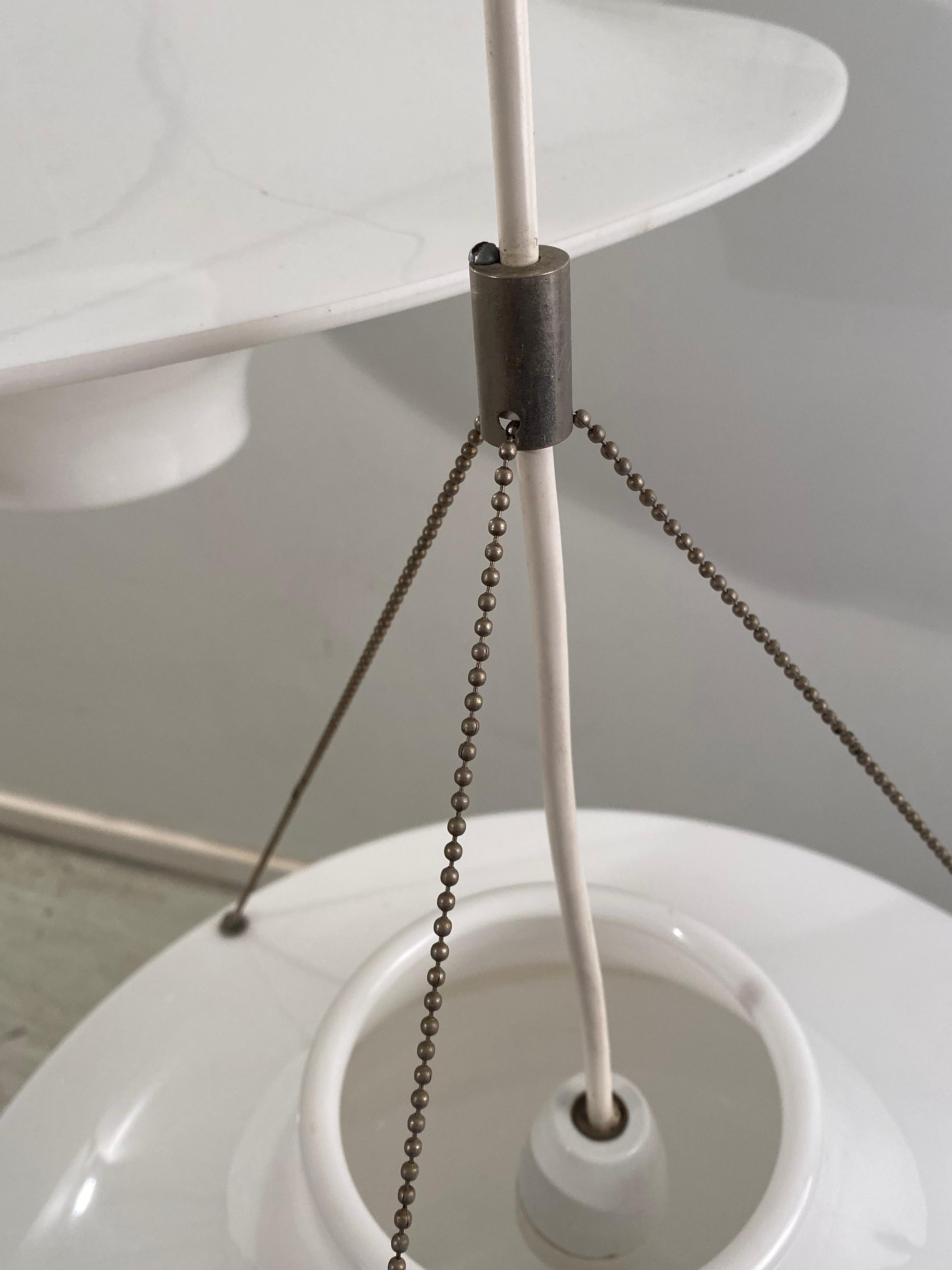 Sky Flyer Pendant Lamp 70cm by Yki Nummi for Sanka, Finland 1960s. 2 available. 3